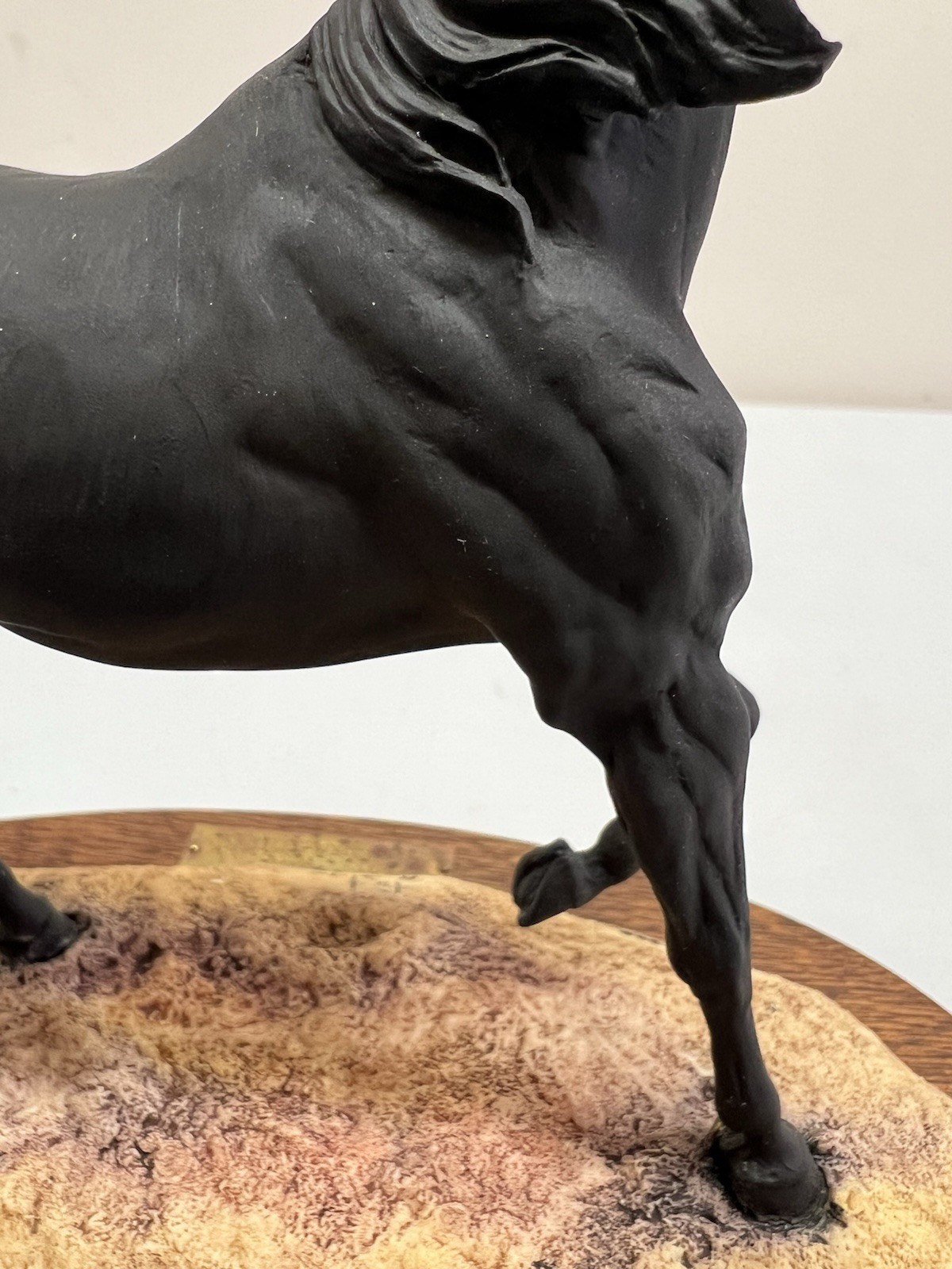 Fred Stone Hand Painted Black Stallion Figurine #297 of 2500