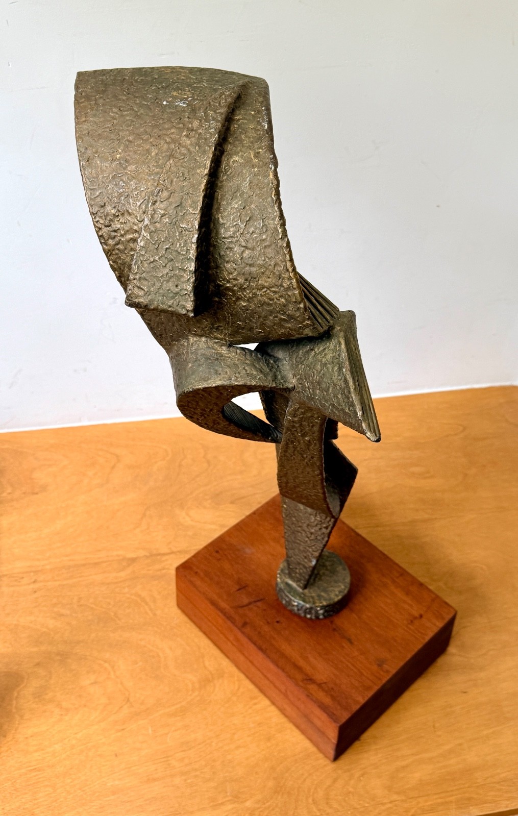 1960s John Roper Brutalist Abstract Metal New York Art Sculpture Statue Vtg Mcm