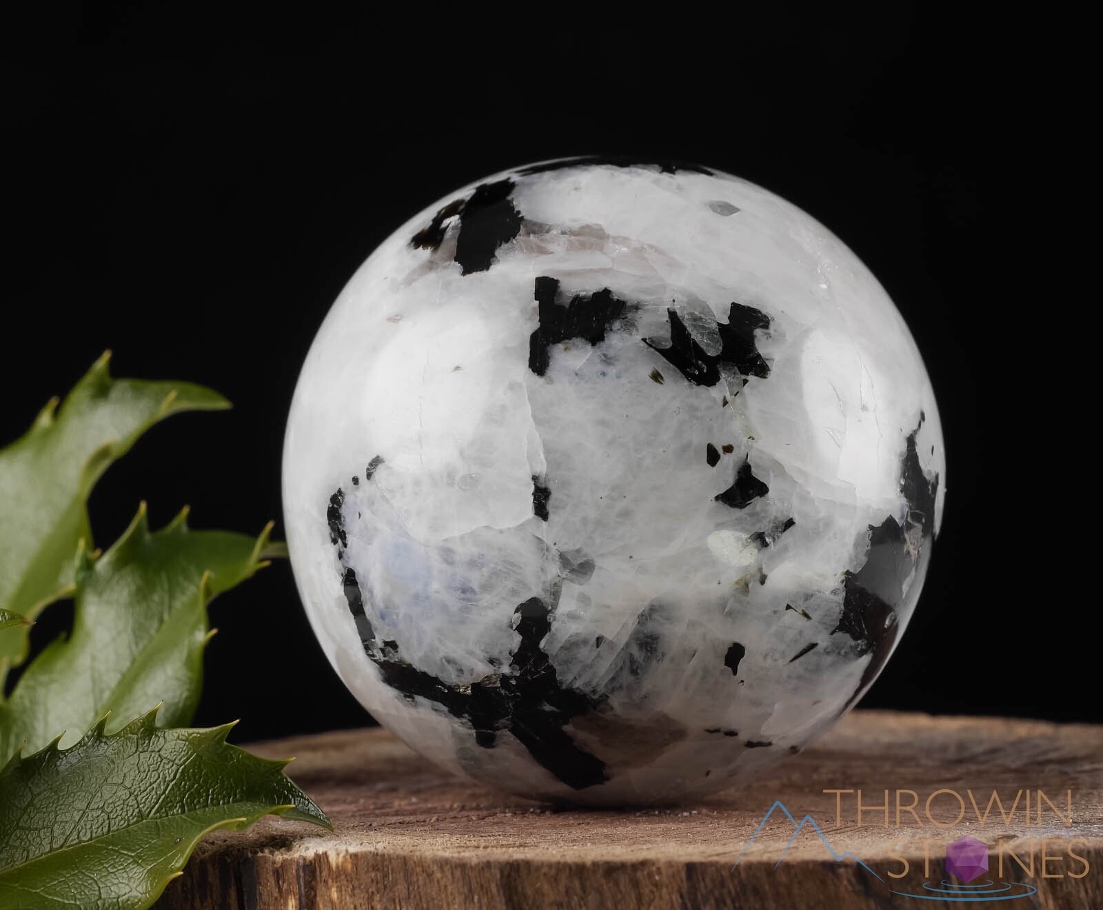 Rainbow MOONSTONE Crystal Ball Sphere – Unique Gift, Gothic Home Decor, E0372