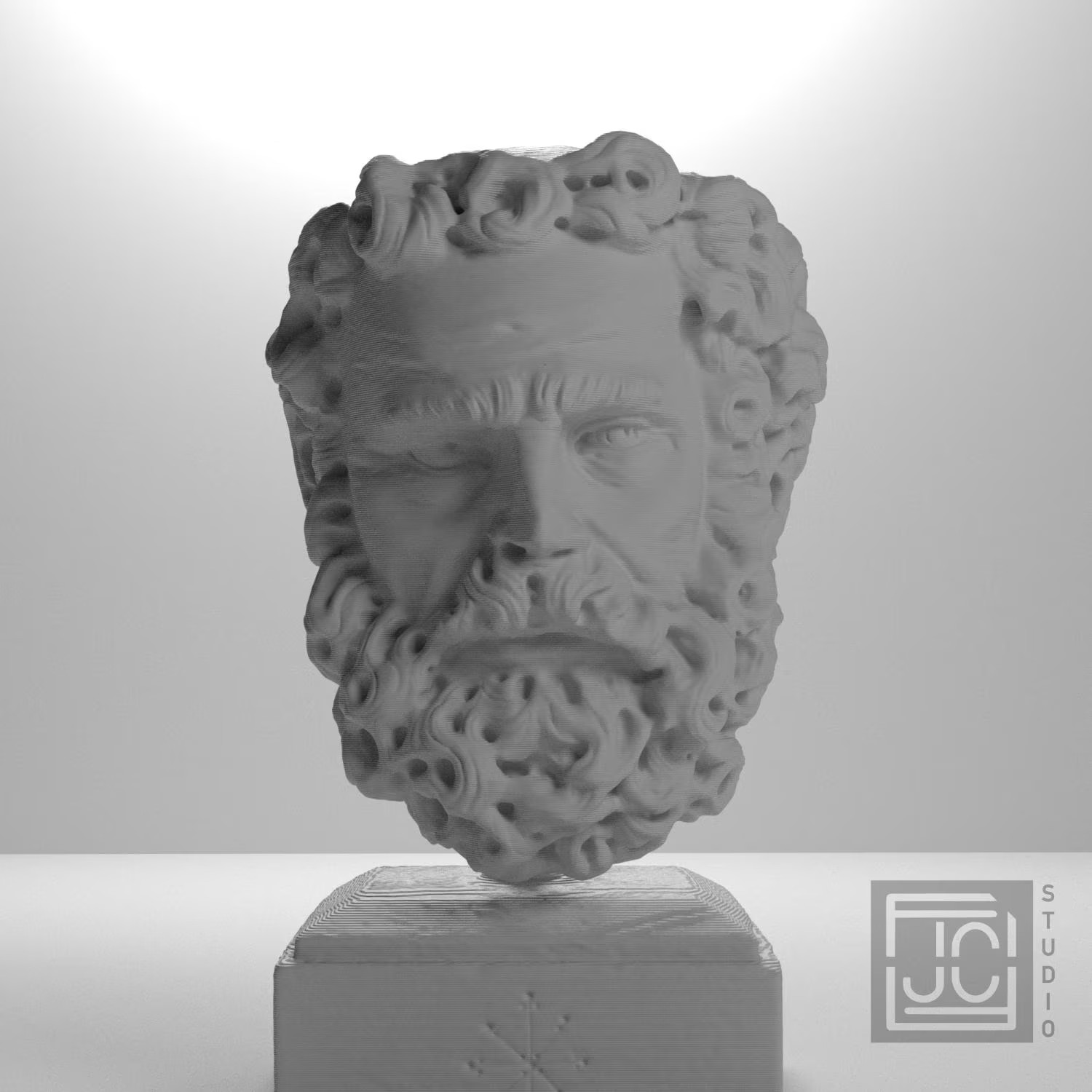 Head of a Bearded Man Collectible Bust Statue – 5, 9, 12 Inch