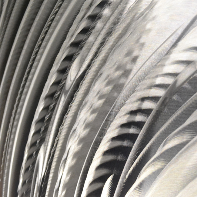 Silver Wall Art Panels Large Metal Wall Decor Modern Abstract Contemporary Home