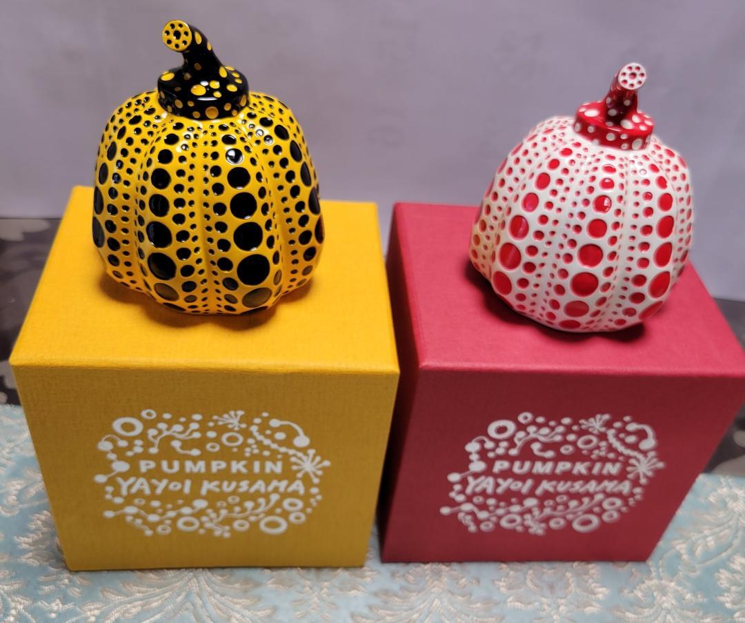 Yayoi Kusama Object Pumpkin Yellow Red Set Sculpture Takashi Murakami