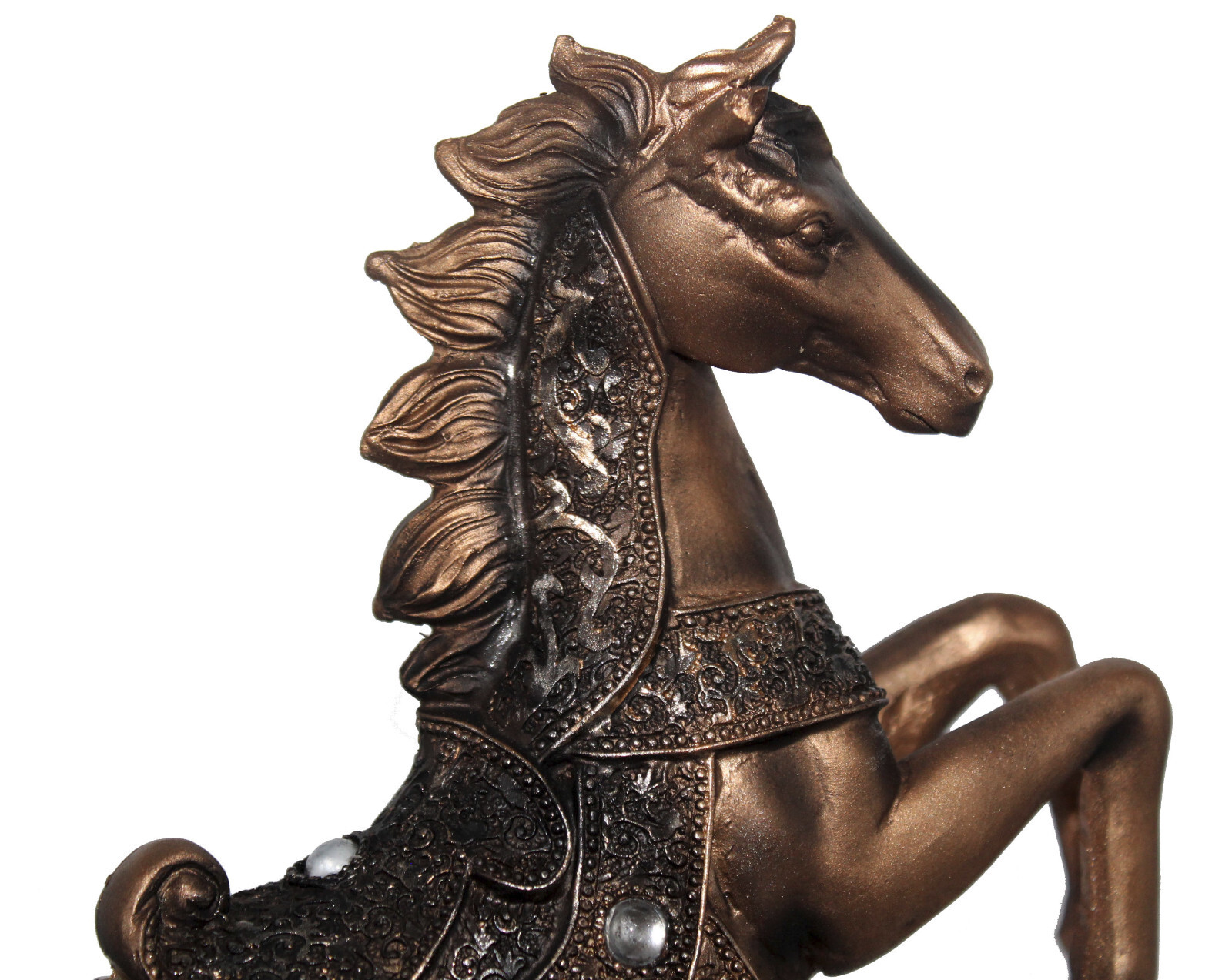 Stallion Horses Loving Playing Fighting statue 6”W x10.5”H Sculpture Statue