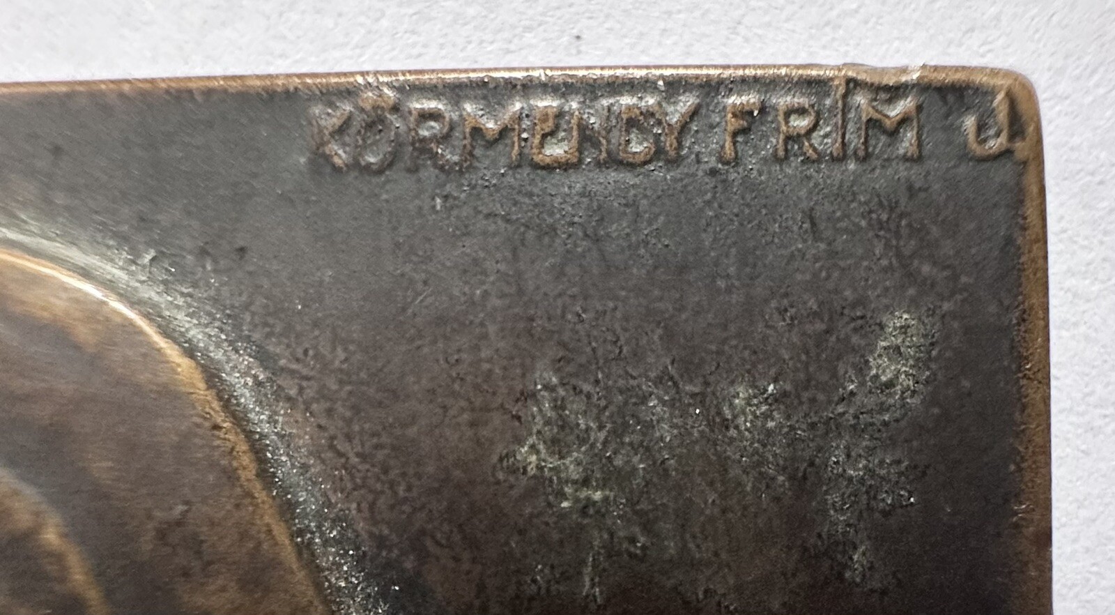 Bronze Plaque Of Ármin Vámbéry 1912 by Sculptor Jenő Körmendi-Frim