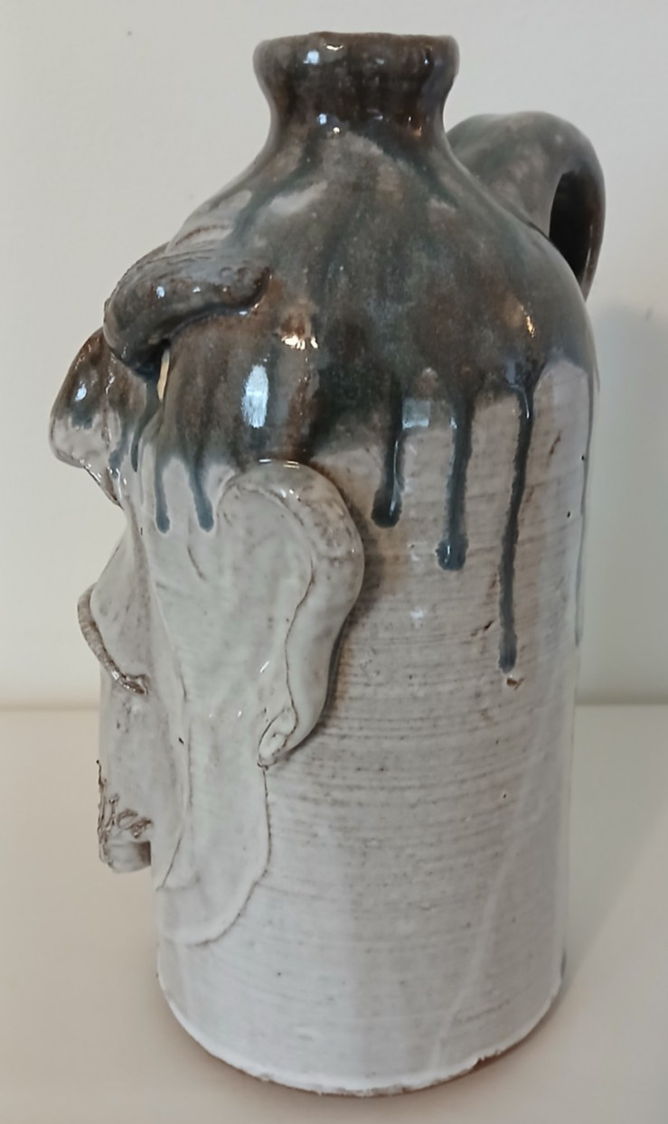 Dal Burtchaell « Ugly Face » Frowning Man w/Bushy Eyebrows & Goatee – Multi-Glazed