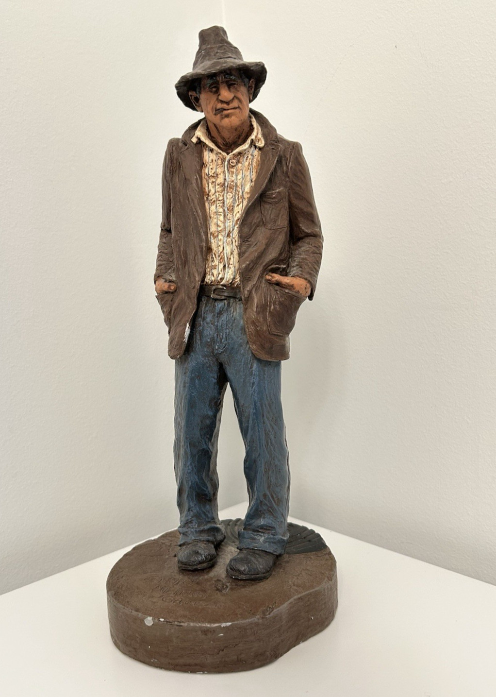MICHAEL GARMAN Sculpture « WHITEY » Hand Painted & SIGNED 13&Prime; Street People