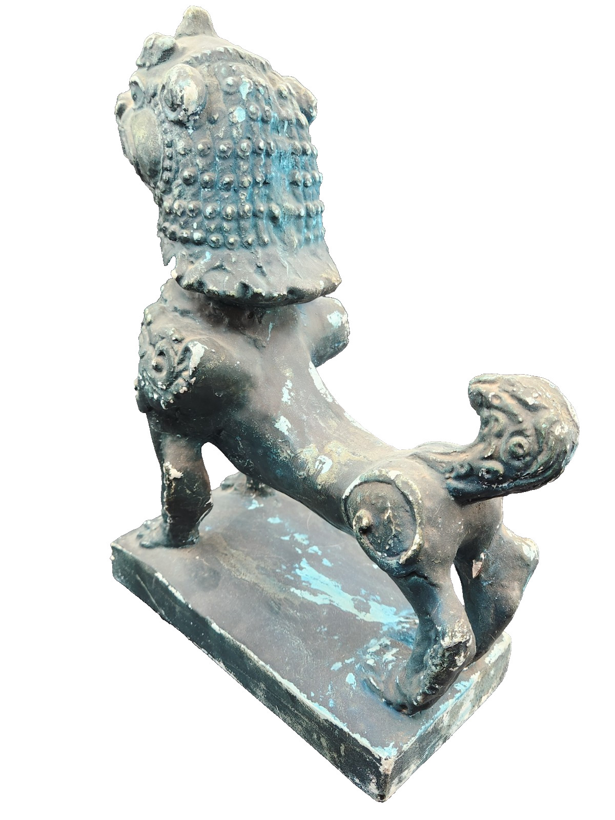 Austin Productions Style Green Chinese Foo Dog Statue – Vintage