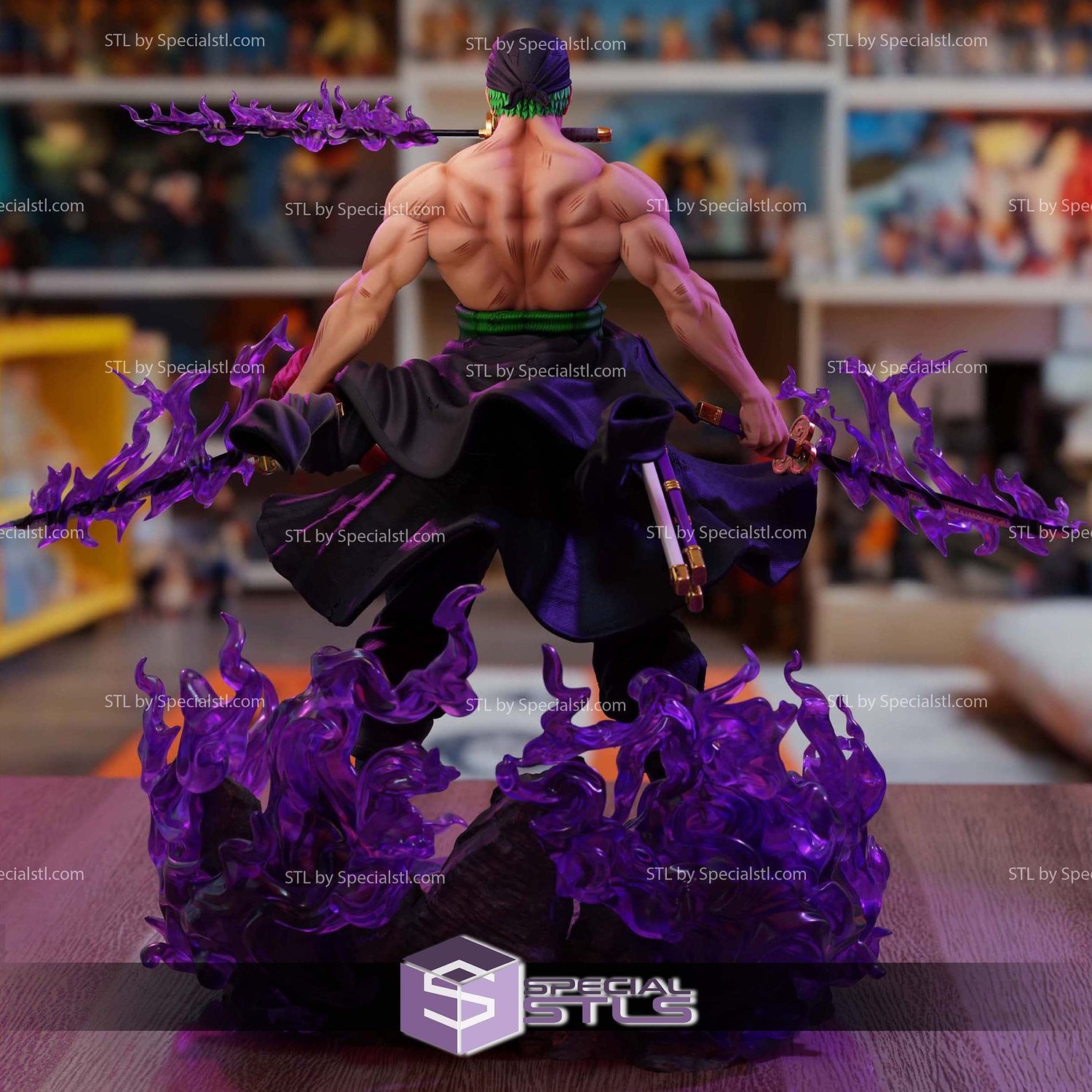 Zoro 2 Hand 3 Sword One Piece V6 ! 3D Printed! Hand-Painted or Unpainted!