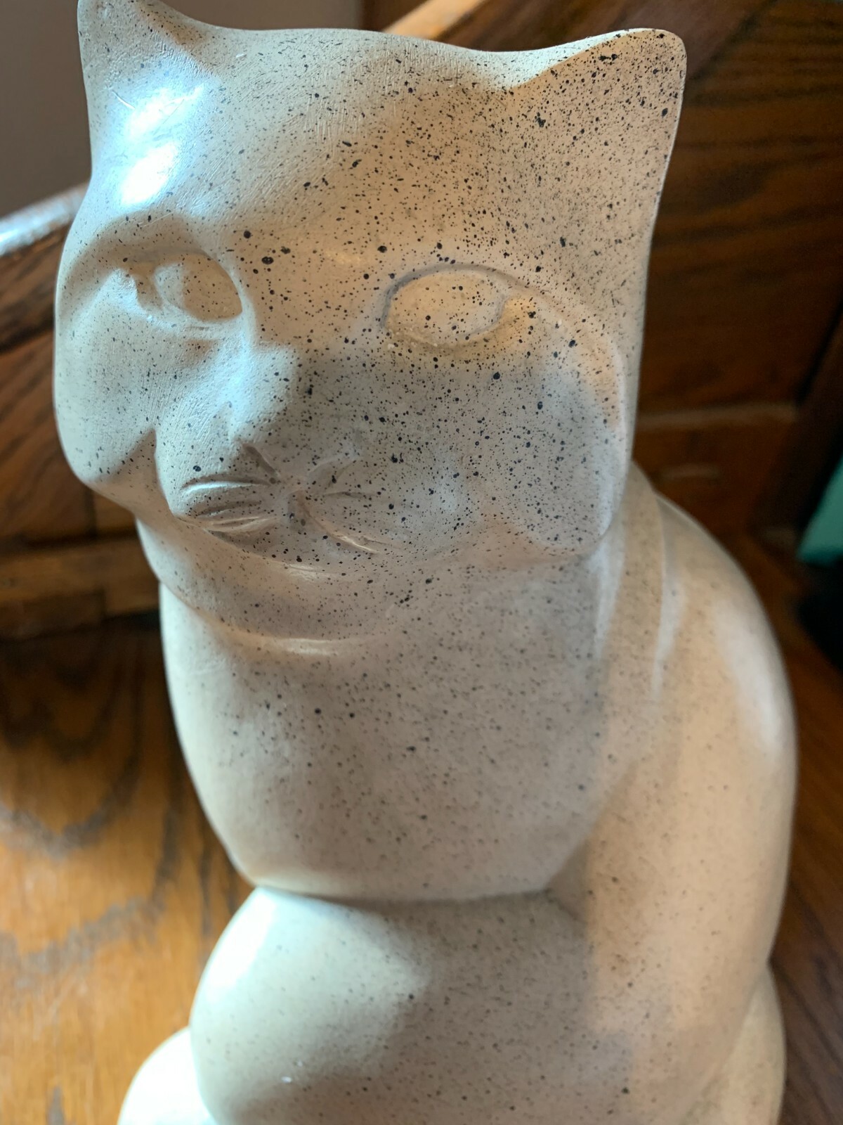 BEAUTIFUL VINTAGE LARGE HEAVY AUSTIN PRODUCTION CAT STATUE WITH FREE SHIPPING