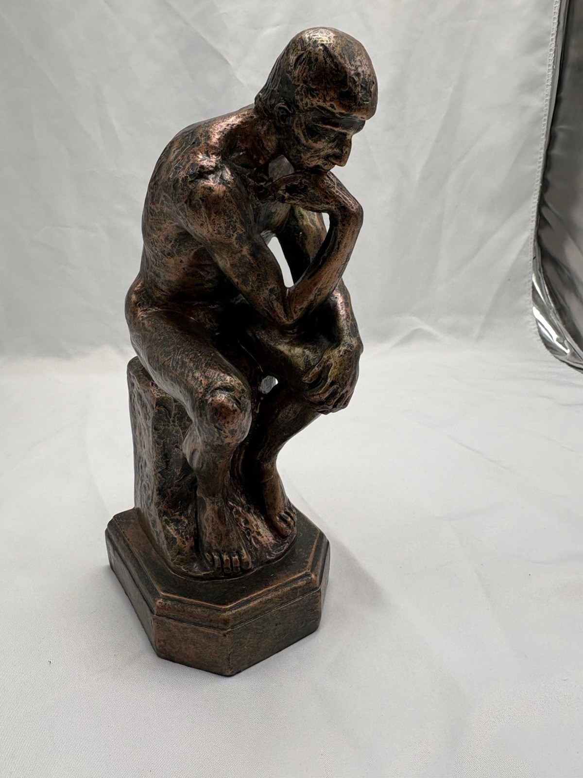 Vintage « The Thinker » Statue – Auguste Rodin Reproduction Sculpture – Bronze