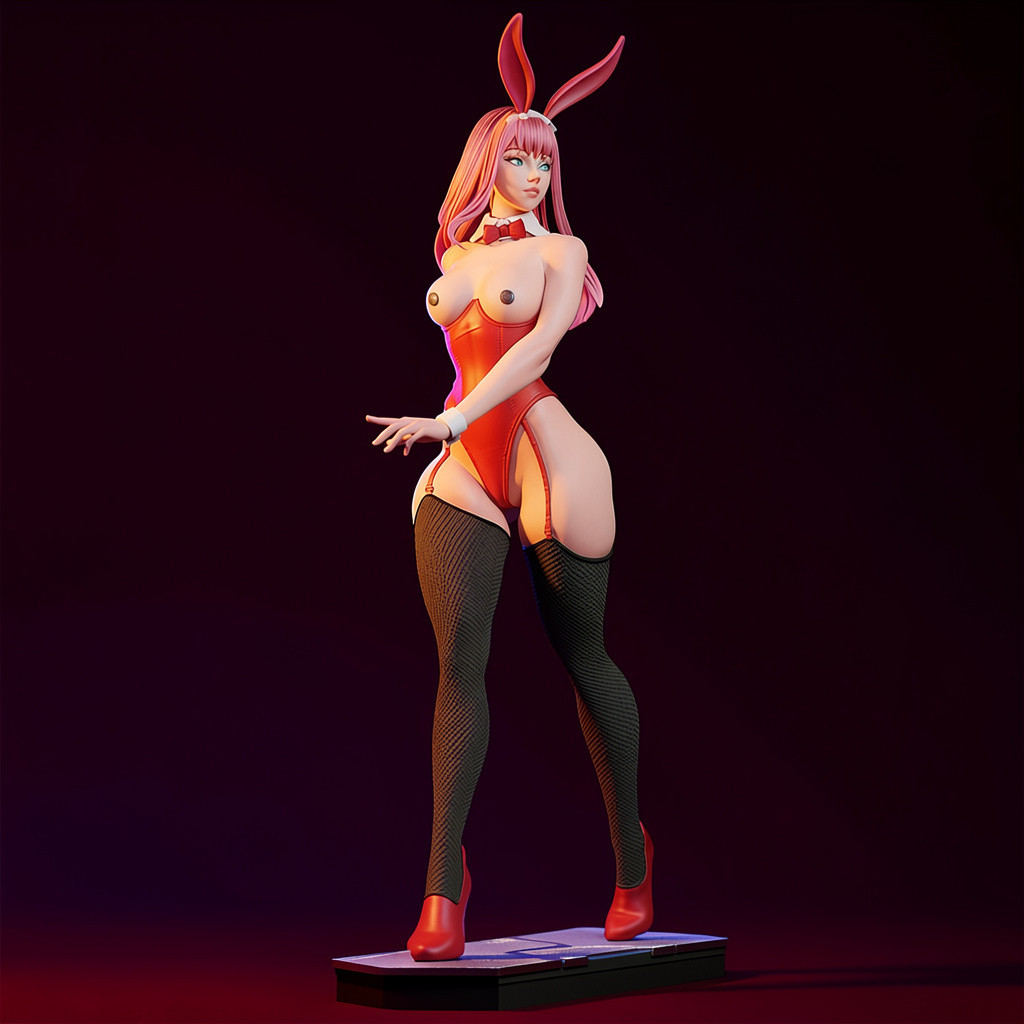 Zero Two Bunny NSFW V2! Printed 16k Res! HandPainted or Unpainted!