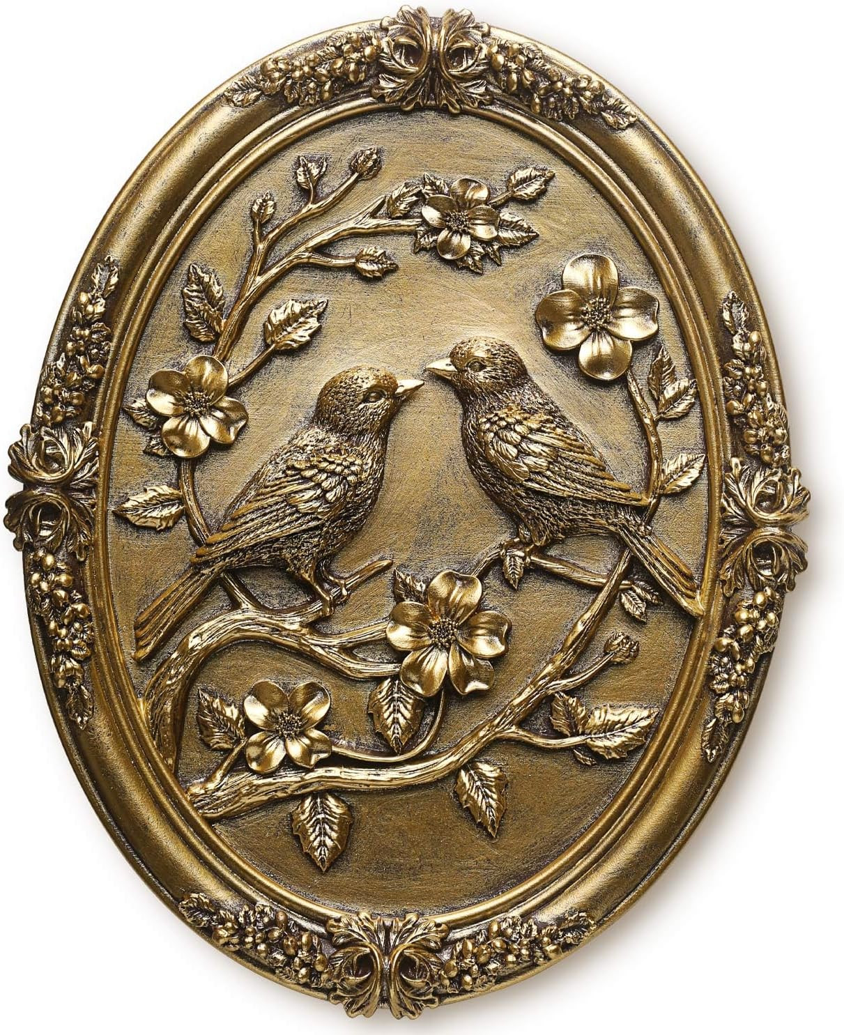 Vintage Bird Wall Sculpture,Antique Wall Decor,Retro Art Birds Sculpture,Hand Pa