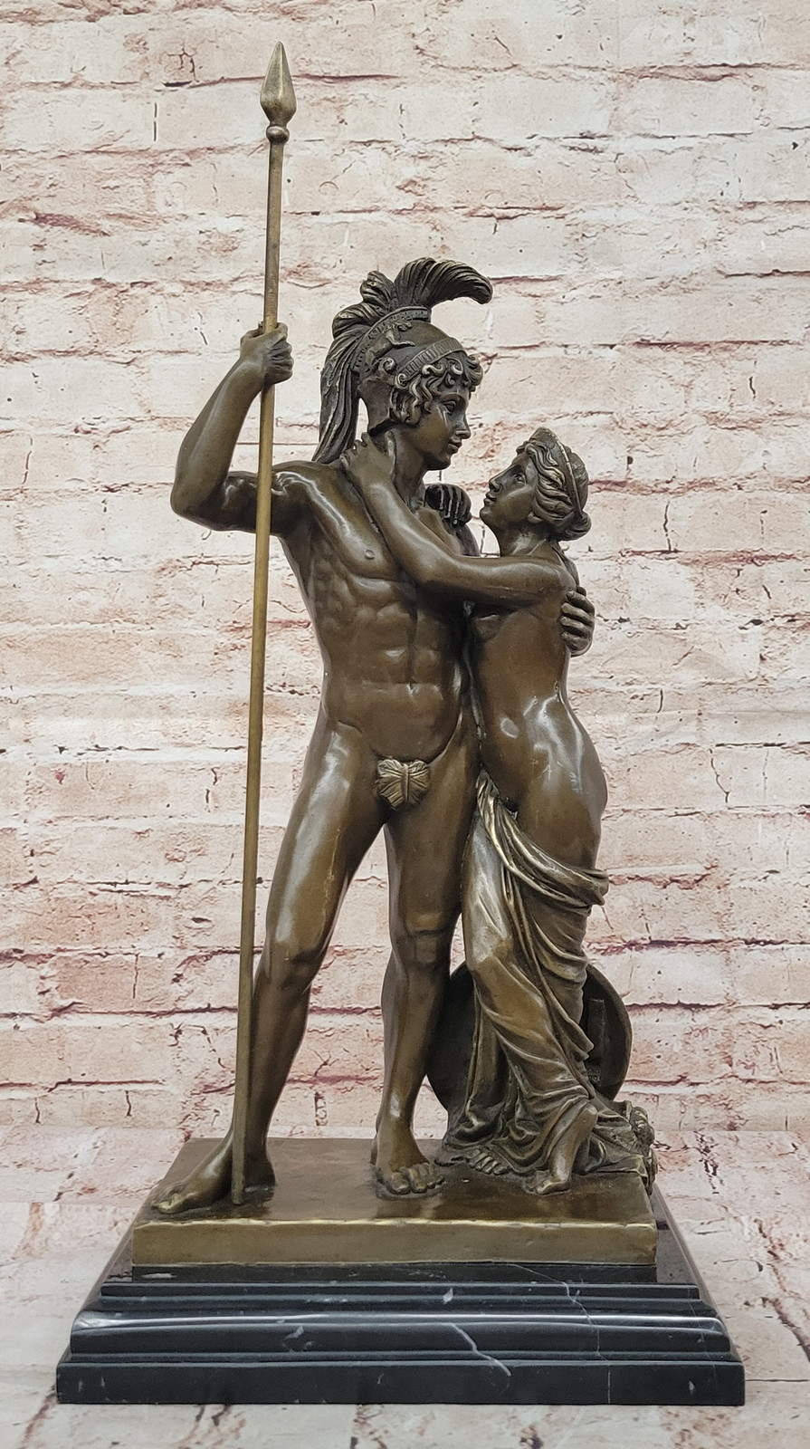 100% real bronze using the lost wax process Mars and Venus Extra Large