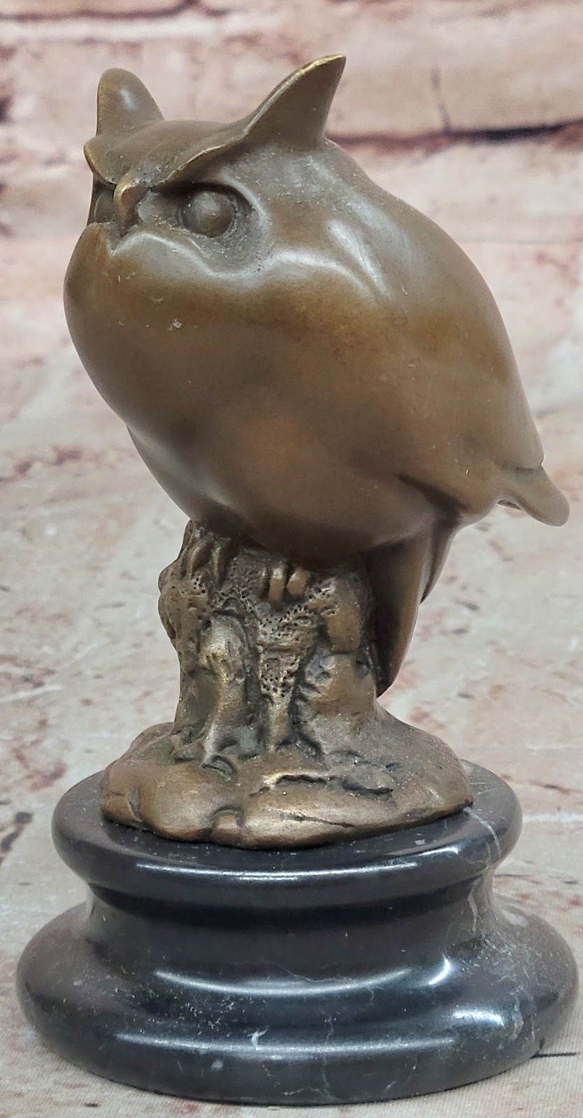 Wise Owl Bronze Statue Signed Milo Symbol Of Wisdom Home Décor Artwork Decor