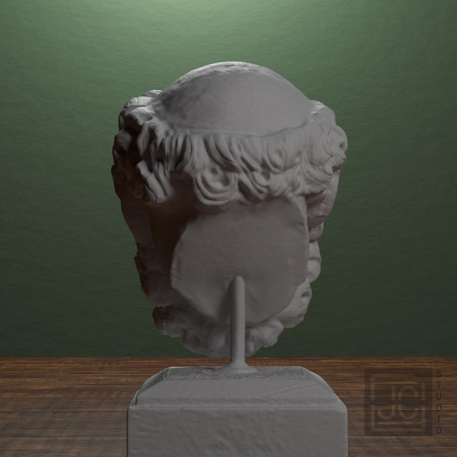 Head of a Bearded Man Collectible Bust Statue – 5, 9, 12 Inch