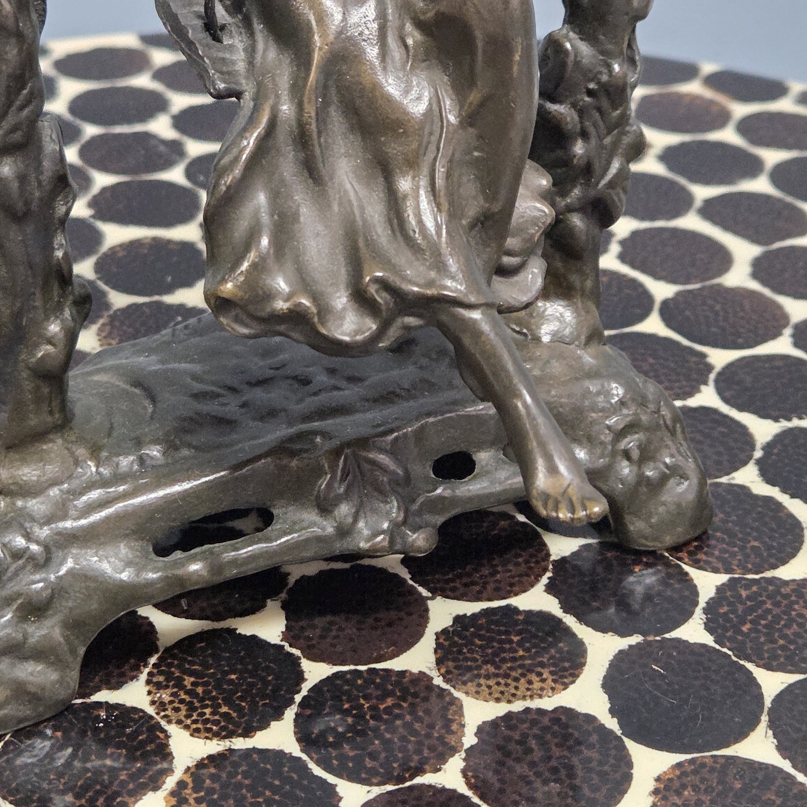 Vtg Art Nouveau Auguste Moreau Lady Girl On A Swing Bronze. Very Nice Casting!