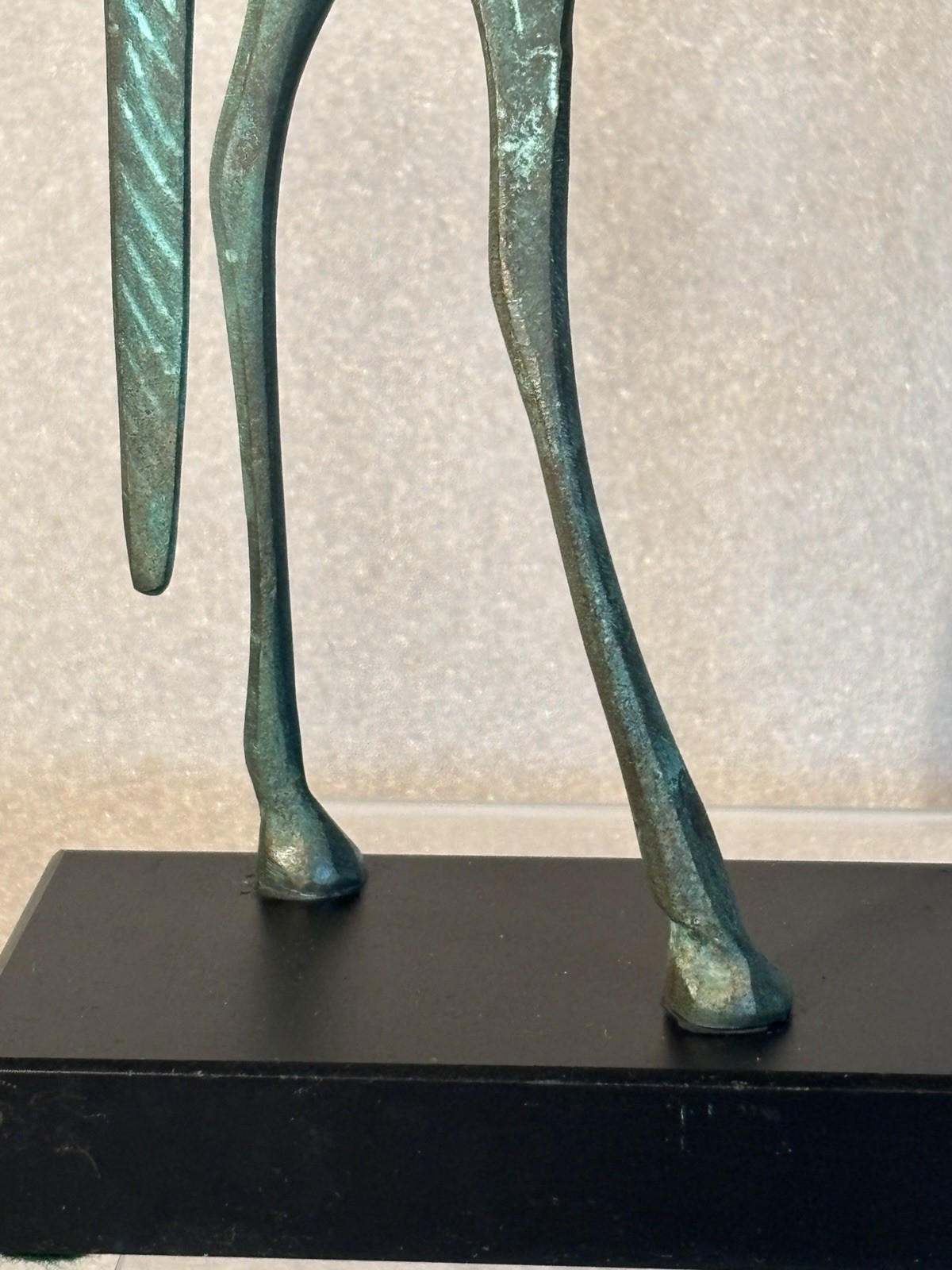 1960’s MCM Bronze Etruscan Art Sculpture Francesco Simoncini Italy Granite Base