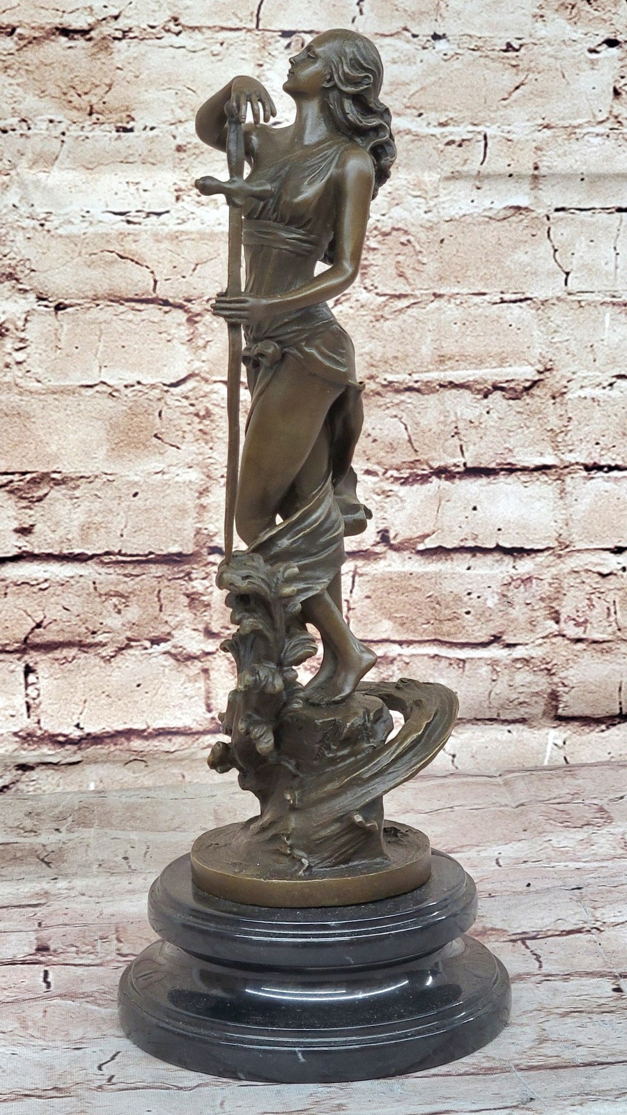 Bronze Sculpture Original Justice Lady Nude Female Statue Figurine Figure Deal