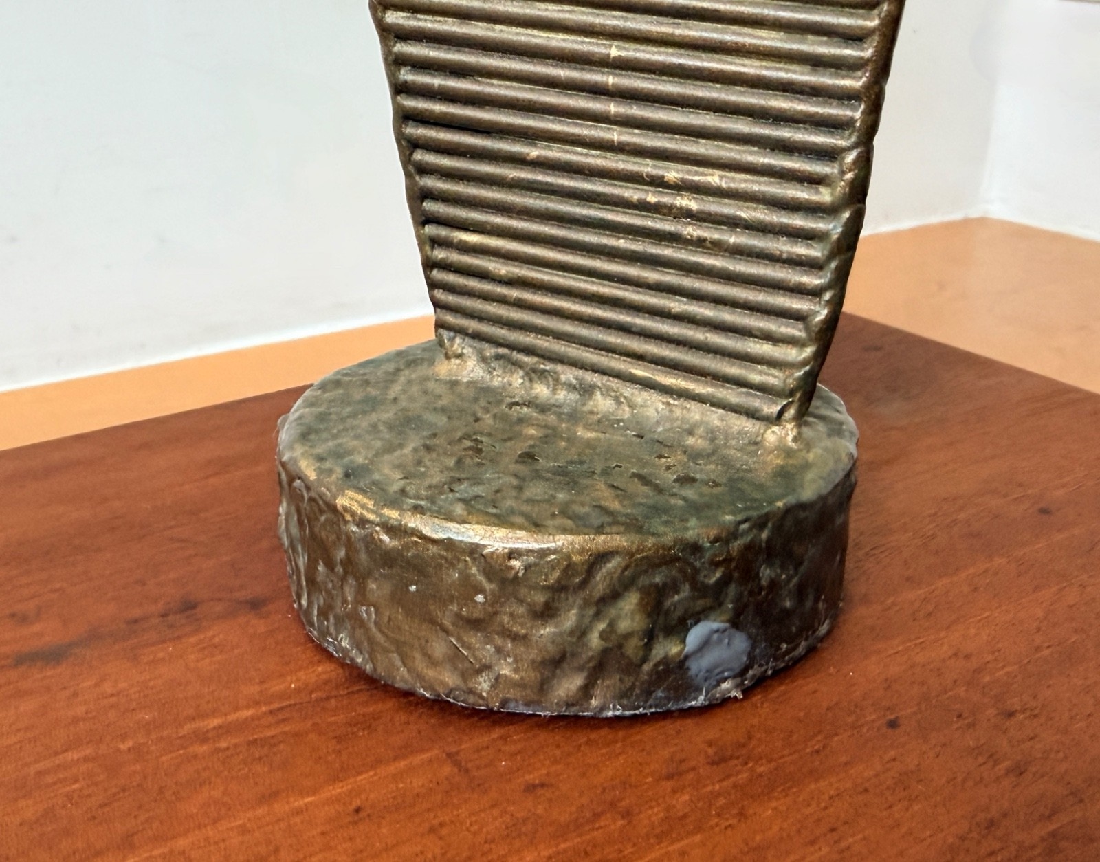 1960s John Roper Brutalist Abstract Metal New York Art Sculpture Statue Vtg Mcm