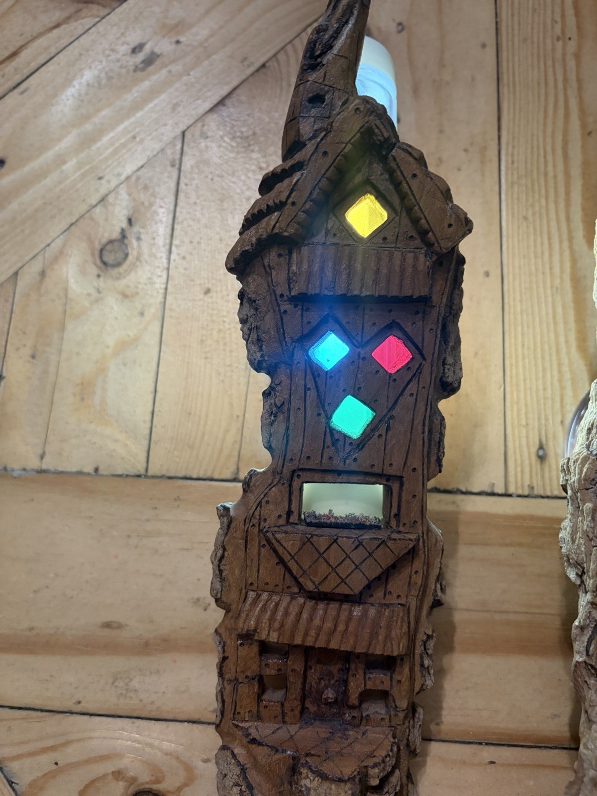 SALE!! VTG Wood BARK Carved Wall Art BY “SALTY” Of AZ!! Intricate OOAK!! Set(2)