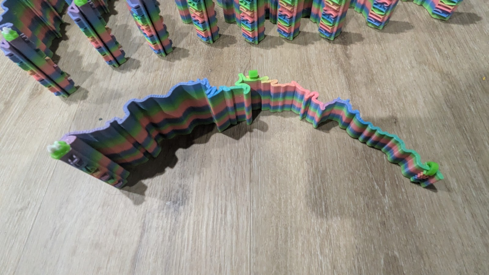 Pikes Peak hillclimb race road 3D art – Rainbow colors