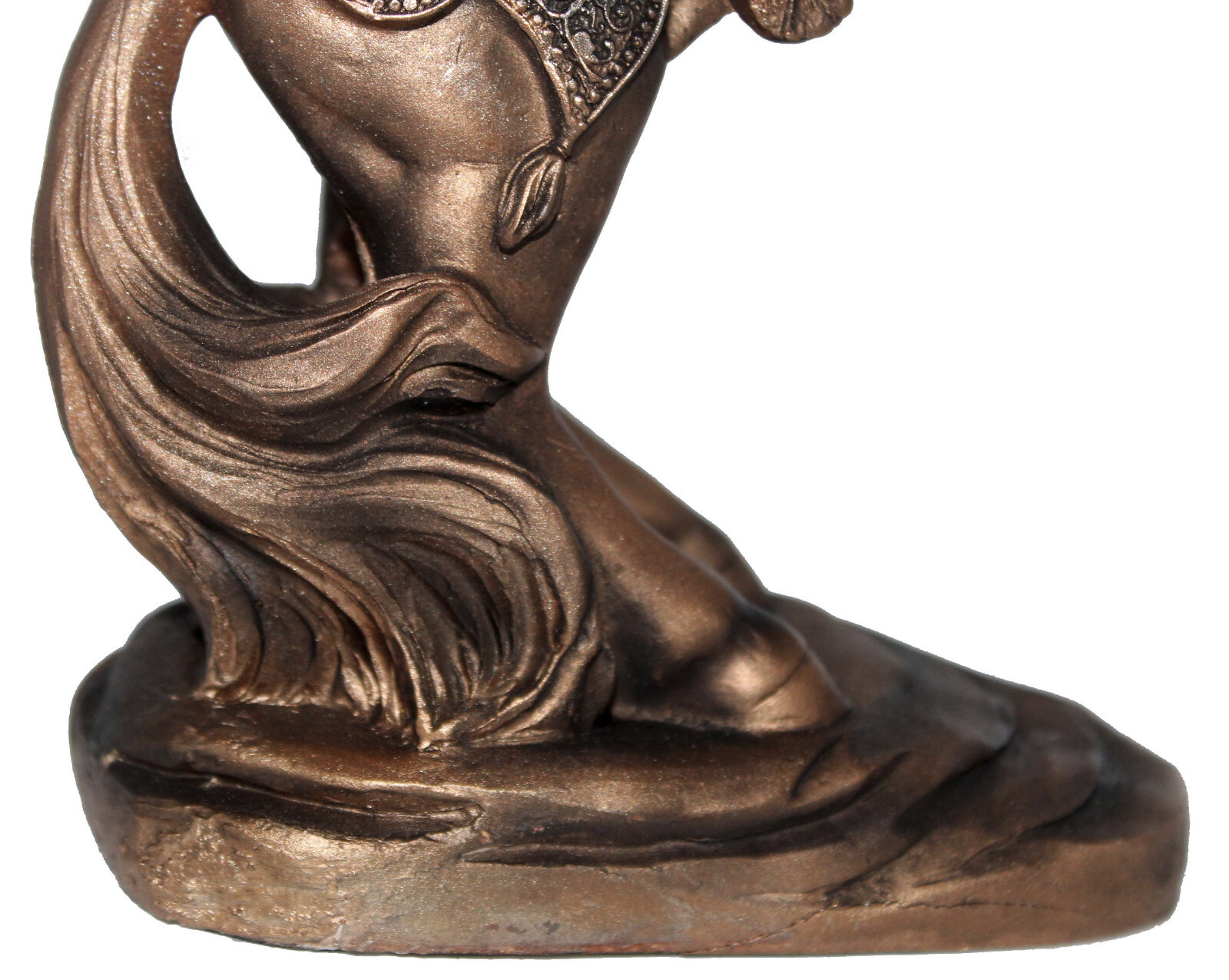 Stallion Horses Loving Playing Fighting statue 6”W x10.5”H Sculpture Statue