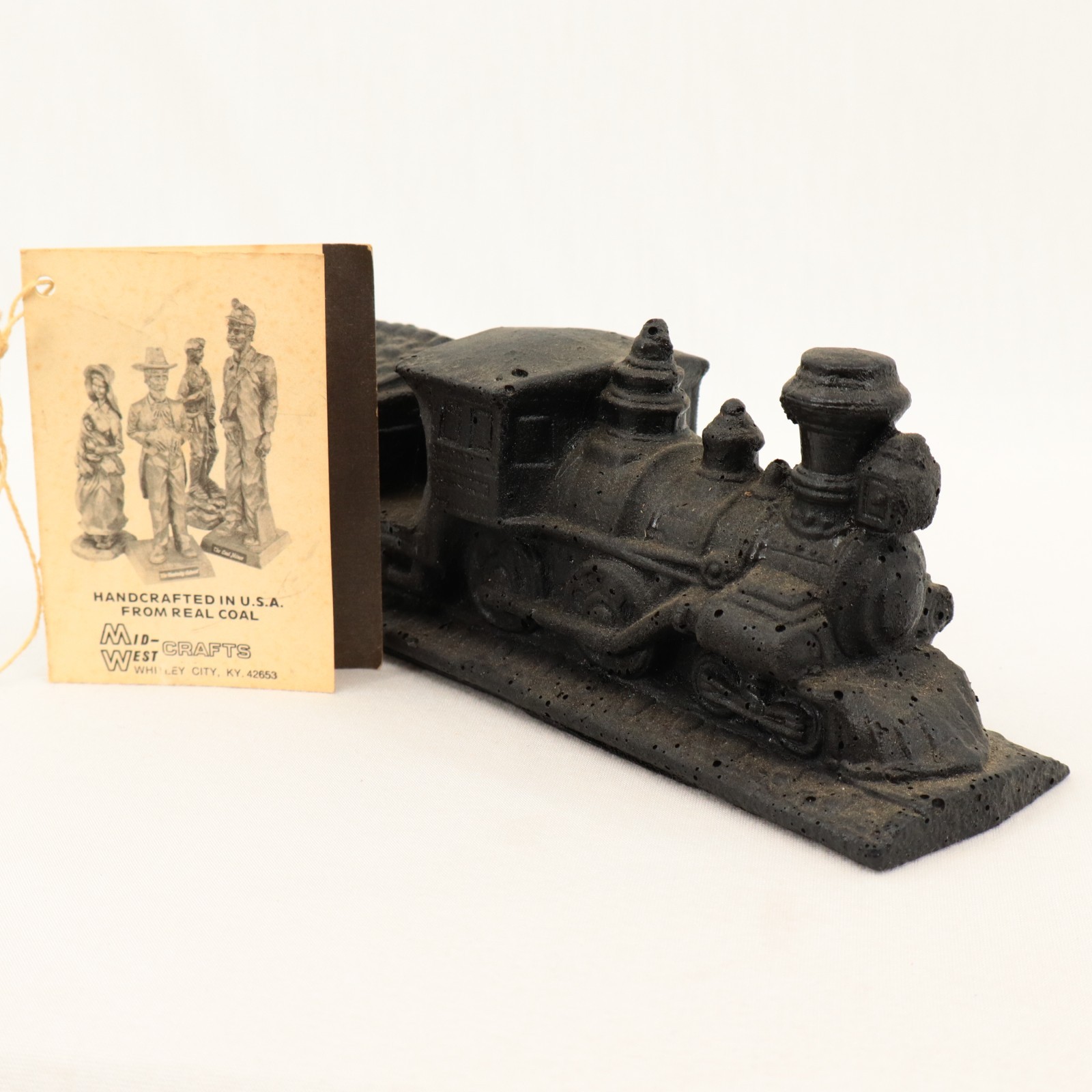 VTG Mid-West Crafts Coal Steam Locomotive Ken Snyder Folk Art One Piece 7&Prime;
