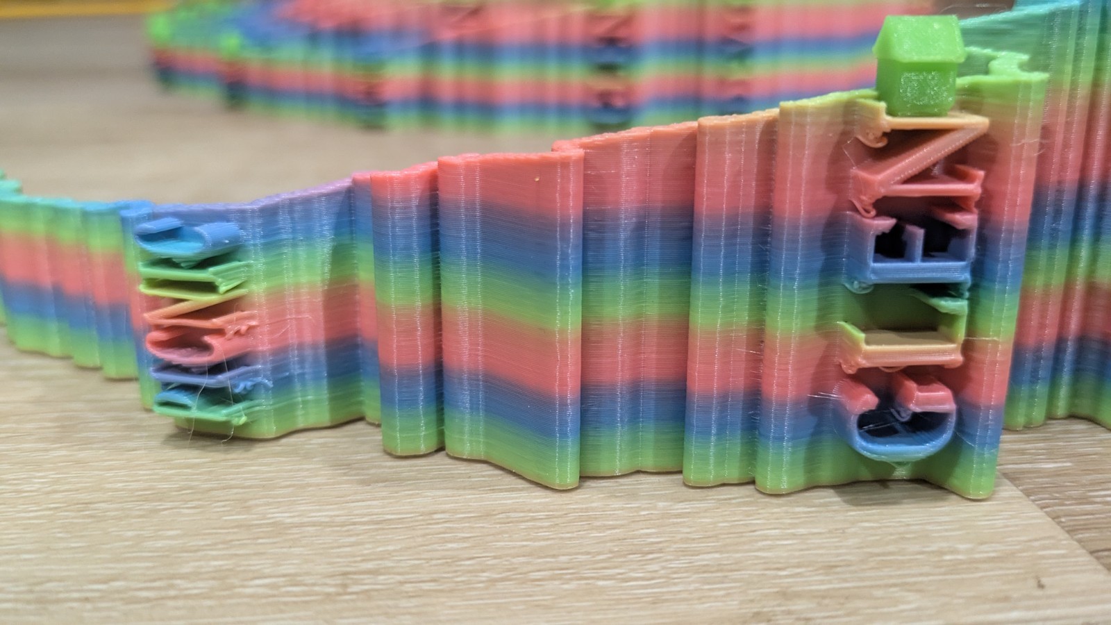 Pikes Peak hillclimb race road 3D art – Rainbow colors