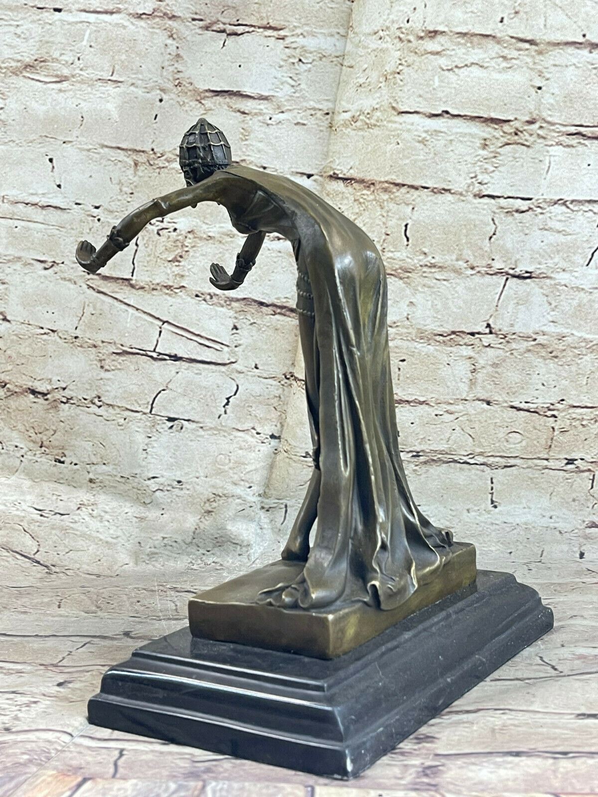 Chiparus Dancer Les Vegas Show Girls Art Deco Bronze Sculpture Marble Figurine