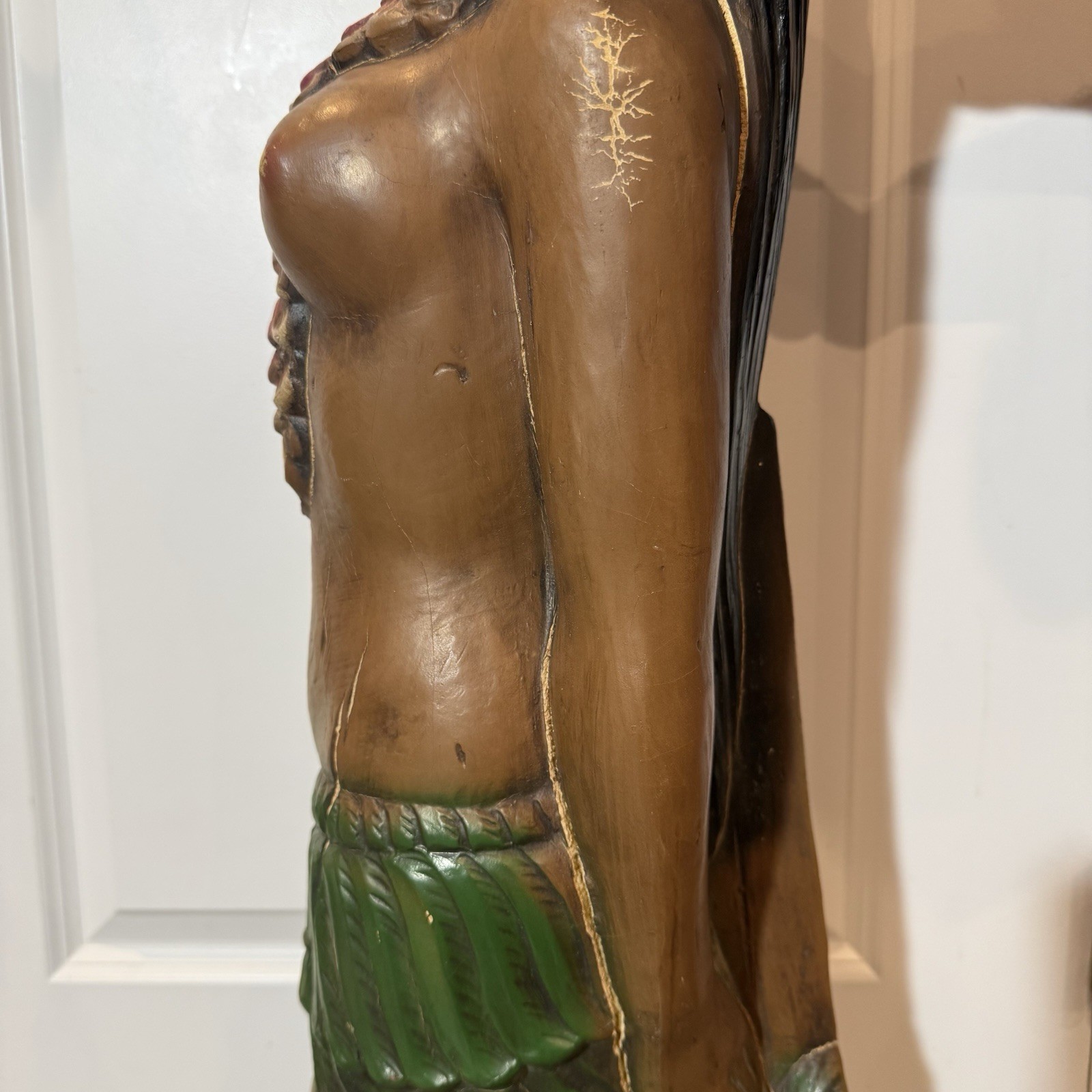 Vintage Alfco NY Polynesian Maiden Ship Figurehead Hawaiian Nautical Statue Bust
