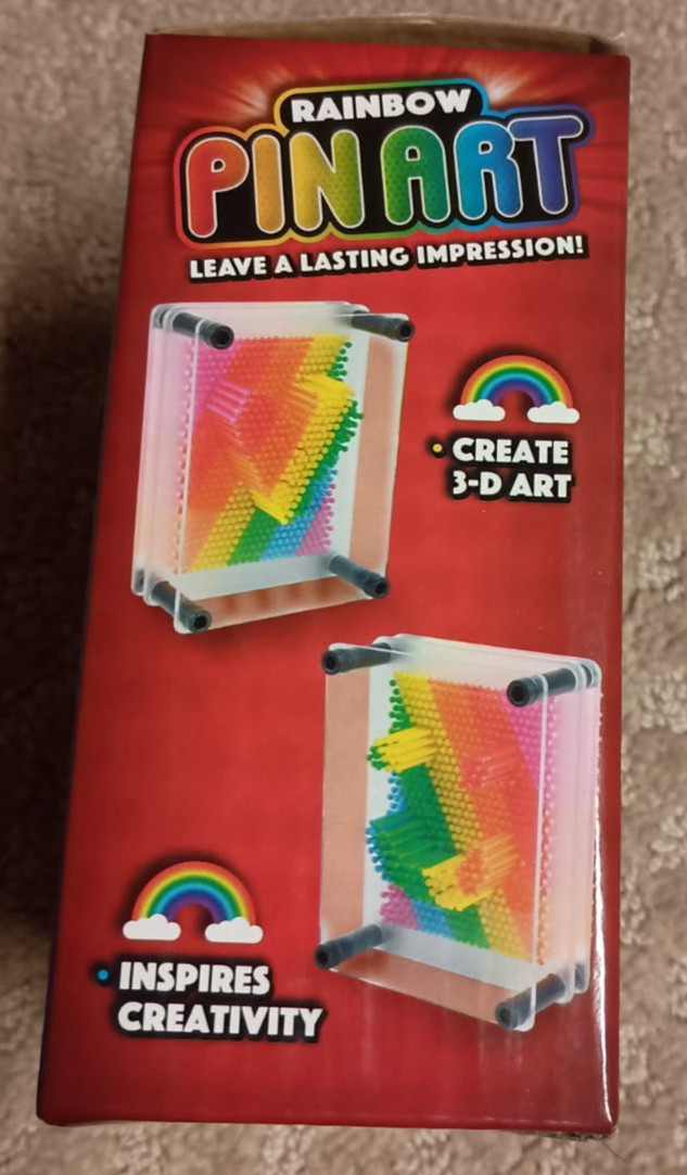 NEW Lot of 2 Toys: Rainbow Pin Art and Slinkie that Glows
