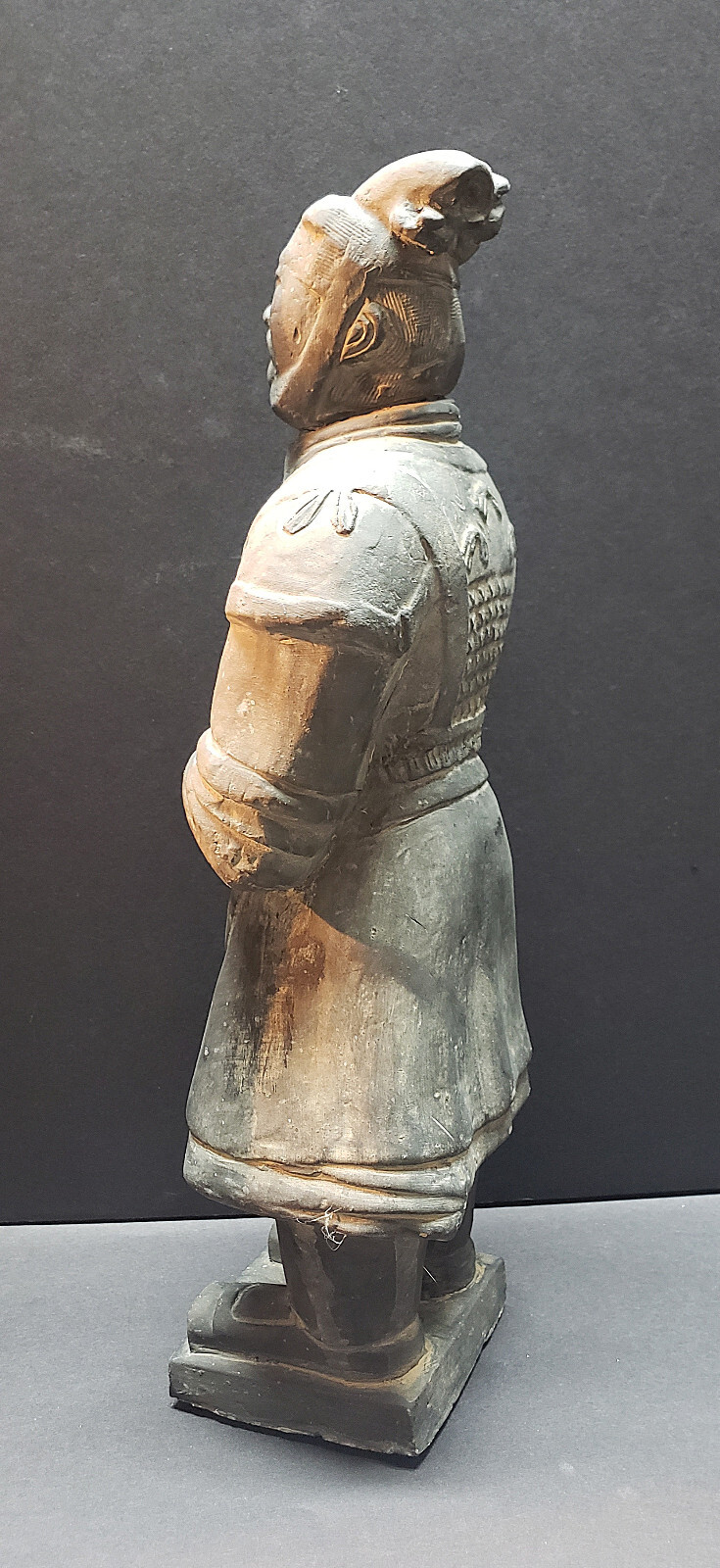 « ARMORED GENERAL » TERRACOTTA WARRIOR – SF Asian Art Museum – 13&Prime; h – 4.5 lbs