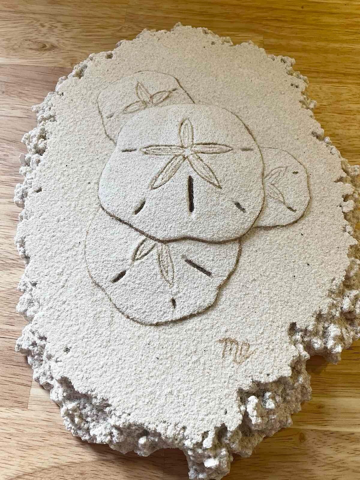 Amazing sand sculpture « Sand Reflections ». Exclusive collector&rsquo;s item. RARE!1983