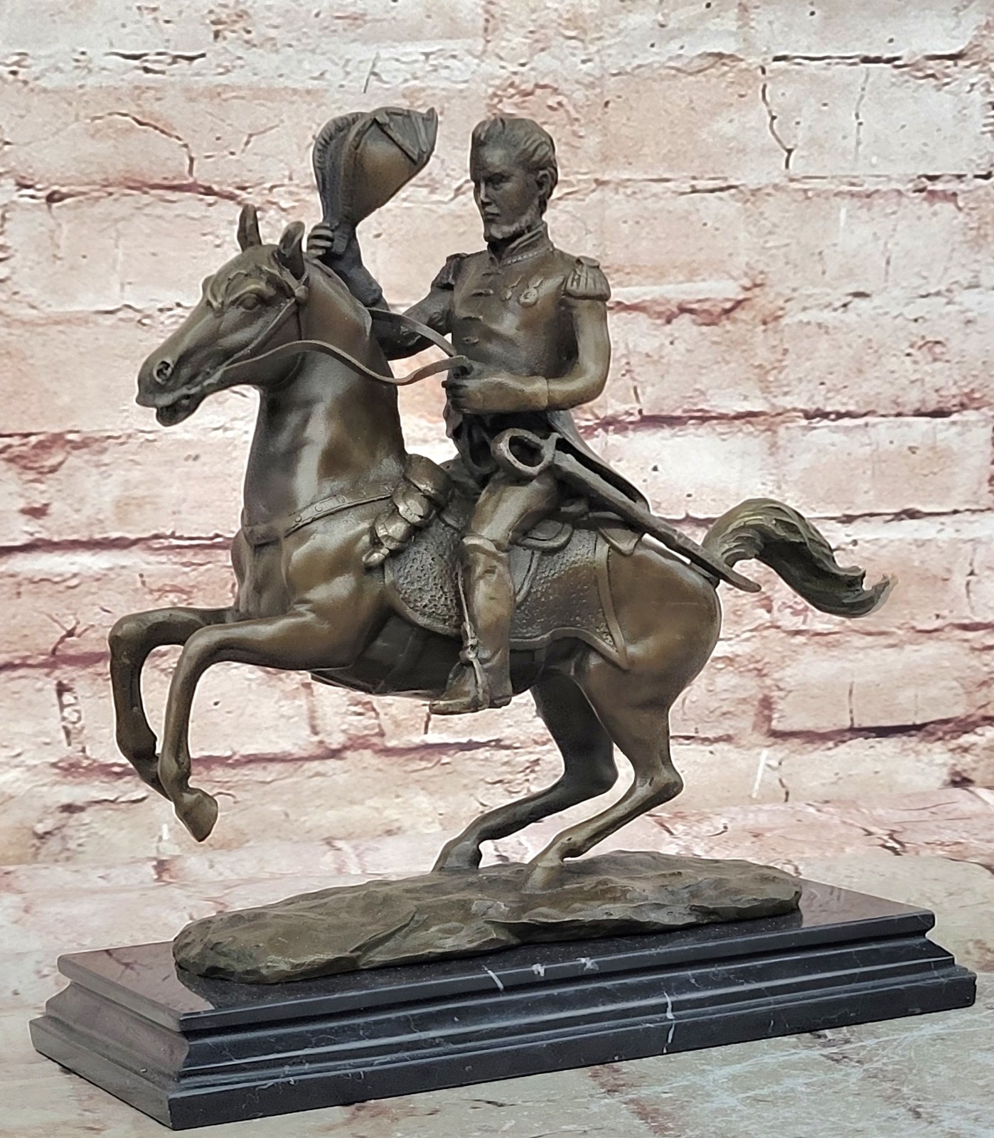 Handcrafted Civil War General Hot Cast Museum Quality Bronze Artwork Sculture