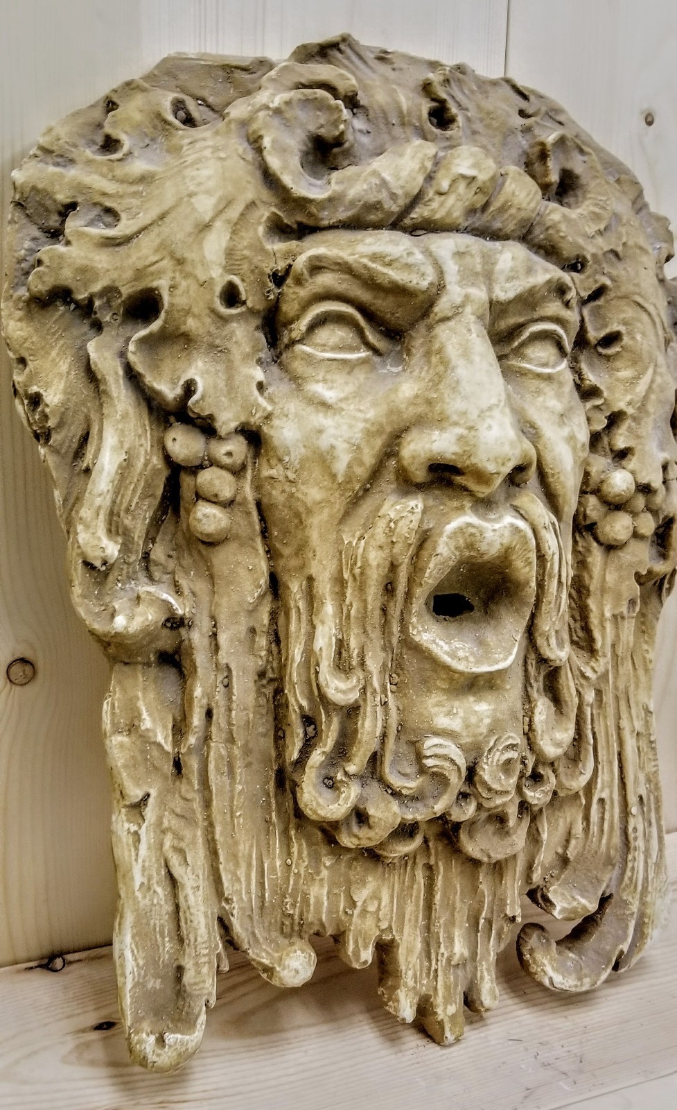 Bacchus-Dionysus Large Wall Home Garden Decor Plaque Wine seller