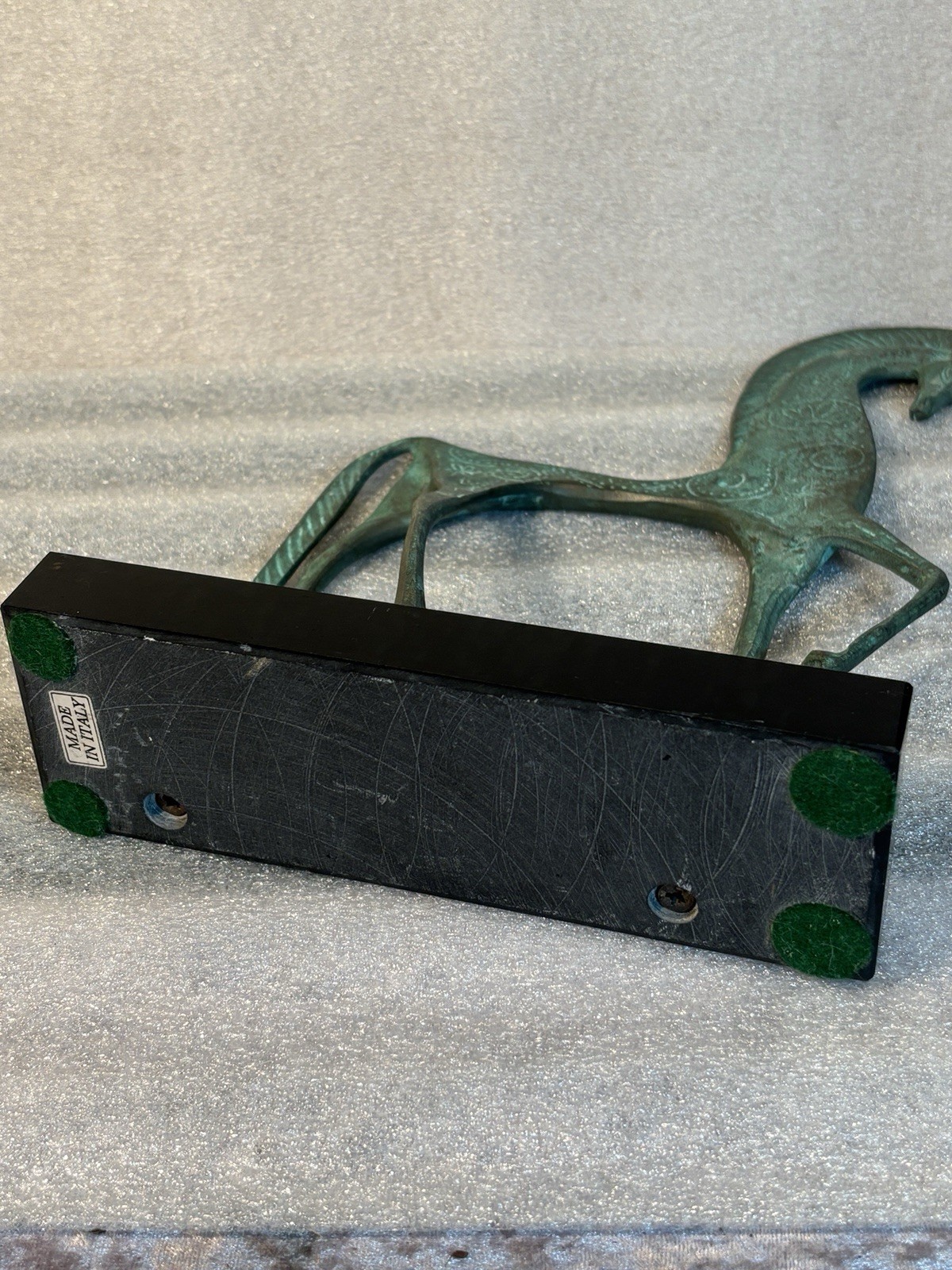 1960’s MCM Bronze Etruscan Art Sculpture Francesco Simoncini Italy Granite Base