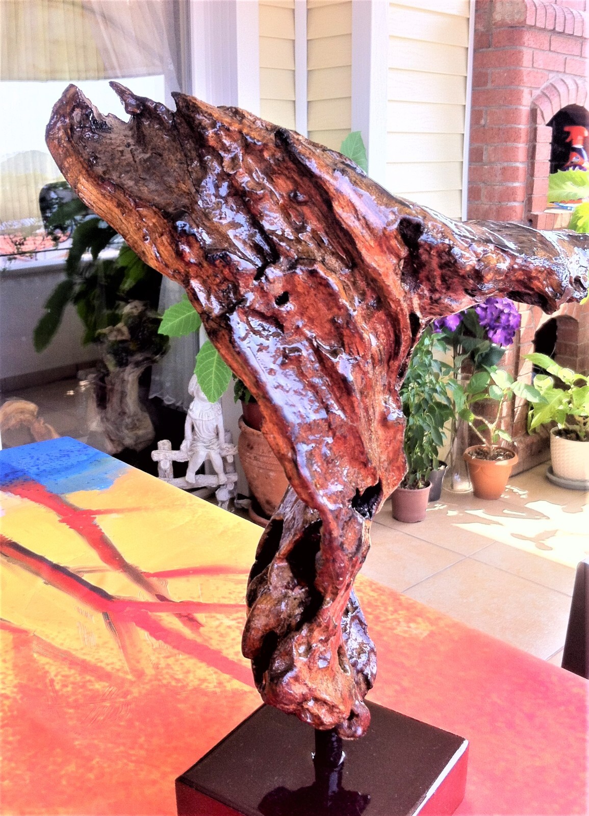 16X12 » Rustic Driftwood Rustic Sculpture,Unique Natural Wood Tabletop Sculpture