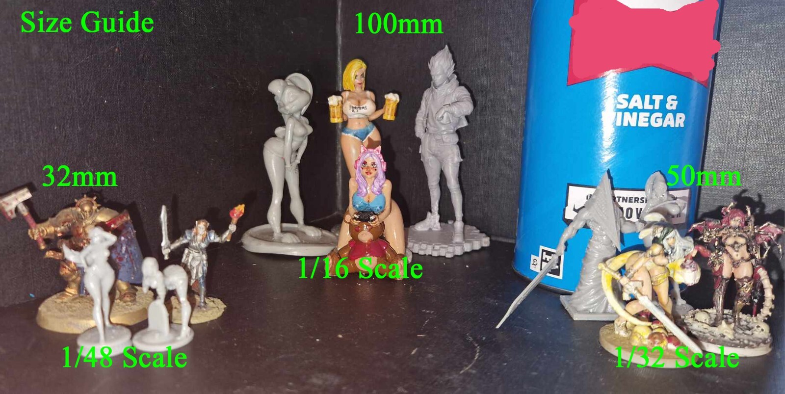 Vault Girl Fallout Sexy Unpainted Pinup Model Resin Print TTRPG Scale Figure