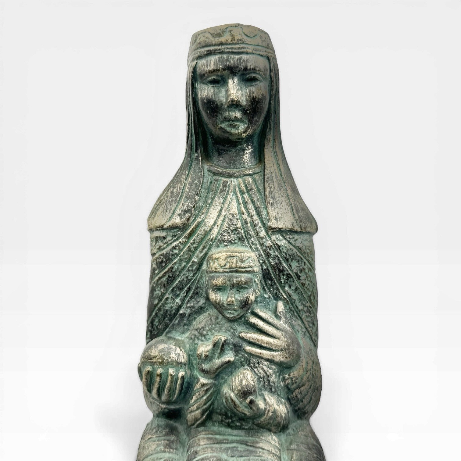 Our LADY of MONTSERRAT Black Madonna Vintage Wall Art Sculpture Statue 16 Figure