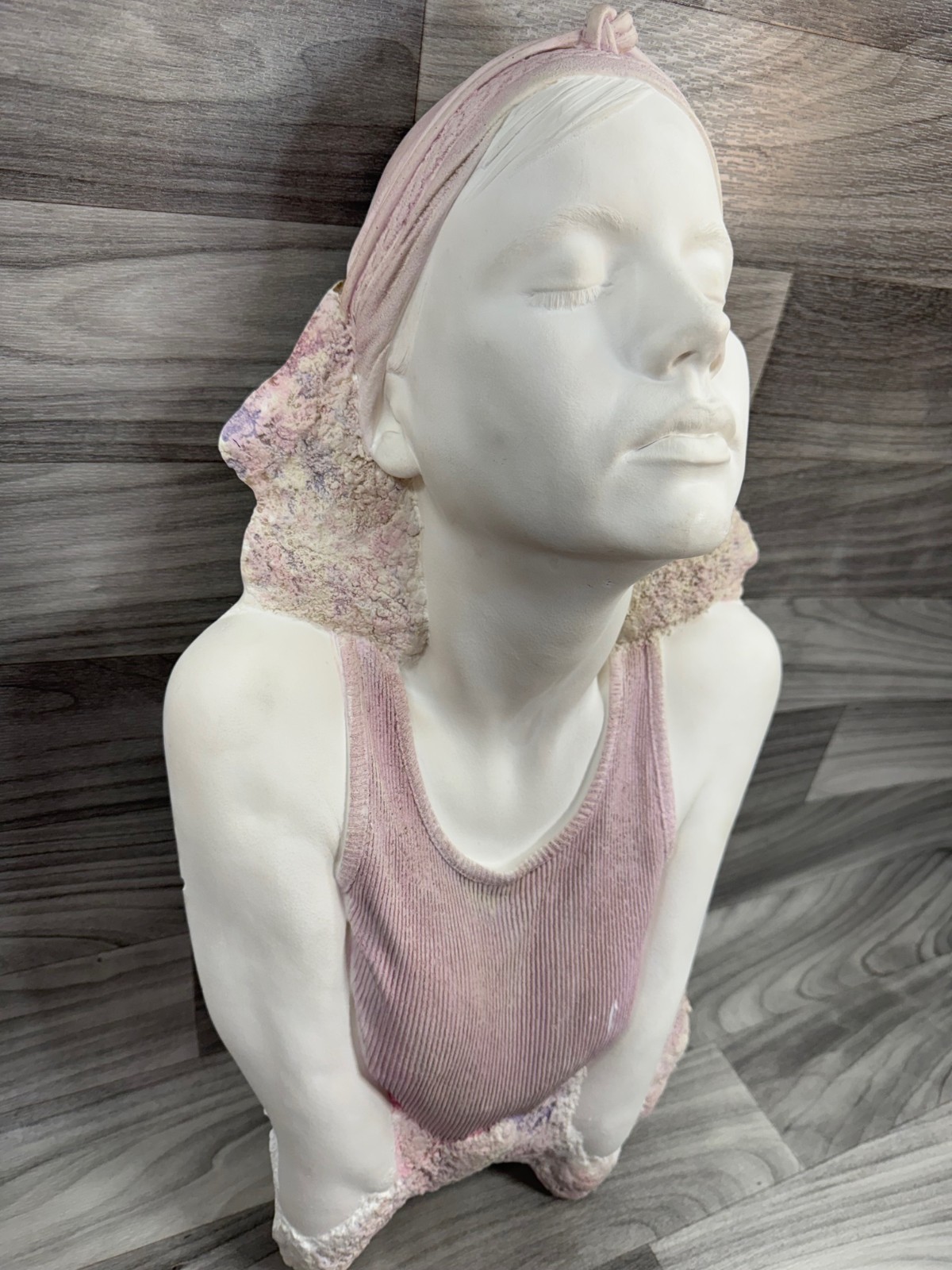 MARC SIJAN WOMAN BUST WALL ART – AMERICAN CONTEMPORARY SCULPTURE HYPER REALISM
