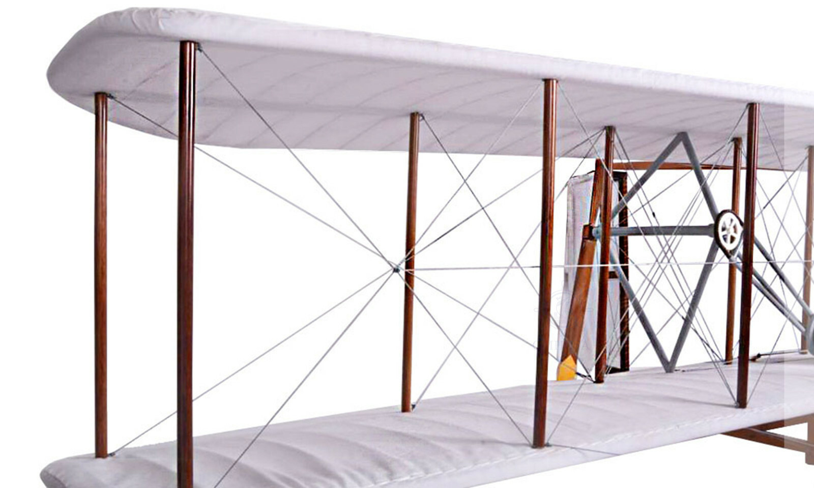Wright Brothers 1903 Flyer 1 Airplane Cedar Wood/Cloth Model 48&Prime; Aircraft Decor