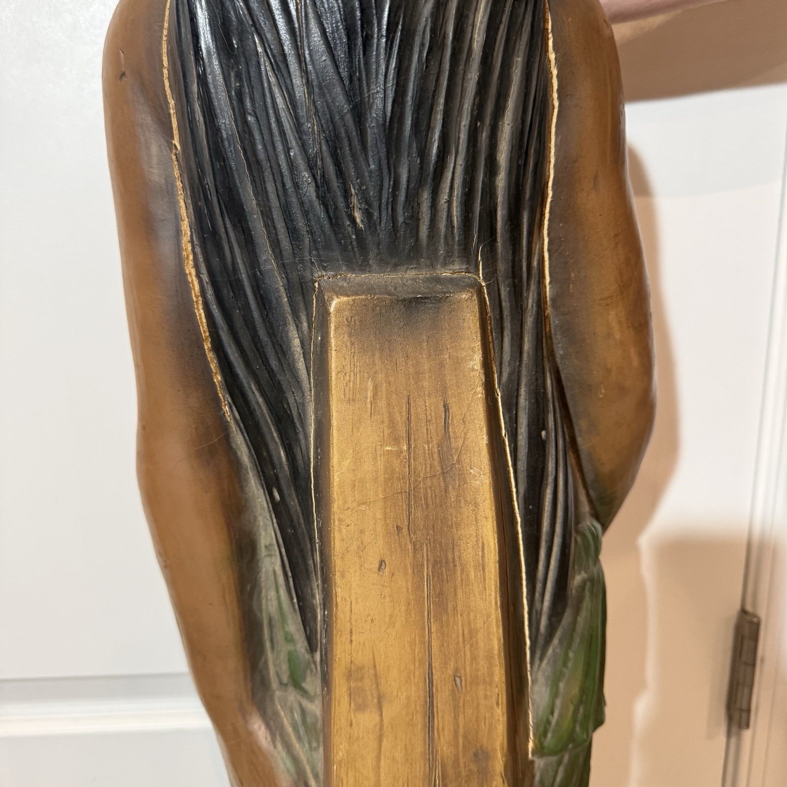 Vintage Alfco NY Polynesian Maiden Ship Figurehead Hawaiian Nautical Statue Bust