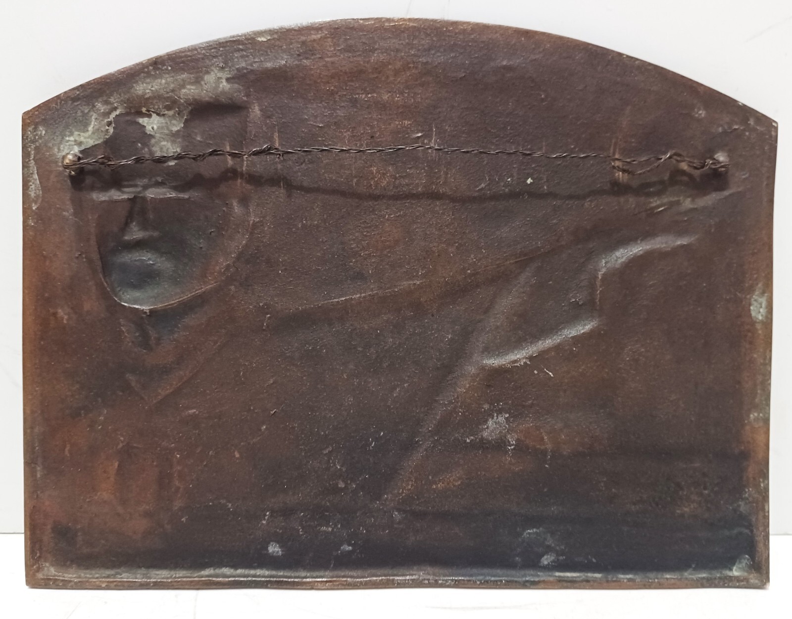 ANTIQUE LISTED LOUIS MATTEI Sd BRONZE PLAQUE JOSEPH JOFFRE 1st BATTLE OF MARNE