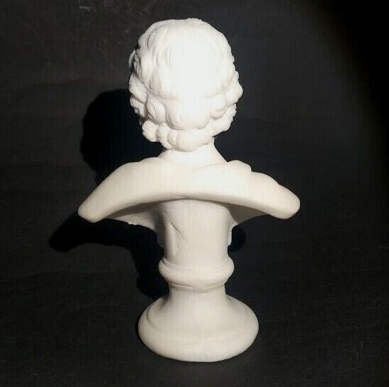 Man White Stone Figurine Vintage Ancient World Greek Man Onero White Statuette