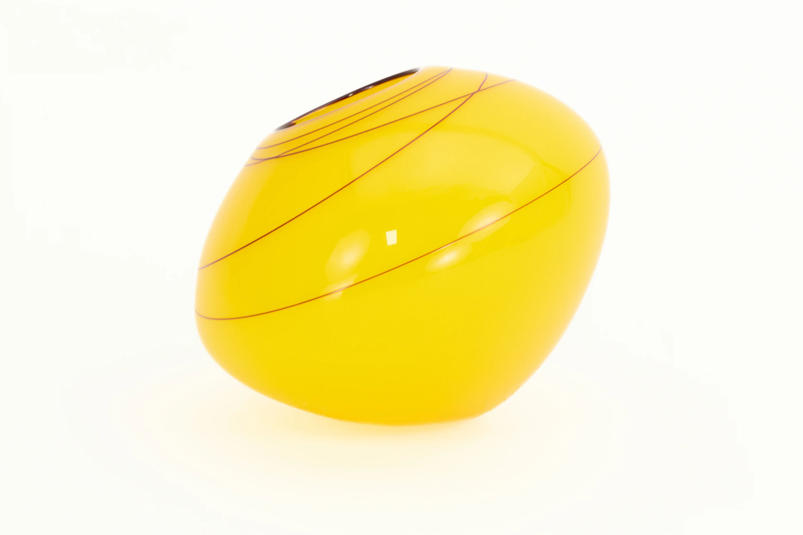 Dale Chihuly Jasmine Basket Pair Signed Portland Press 2010 Hand-Blown Glass