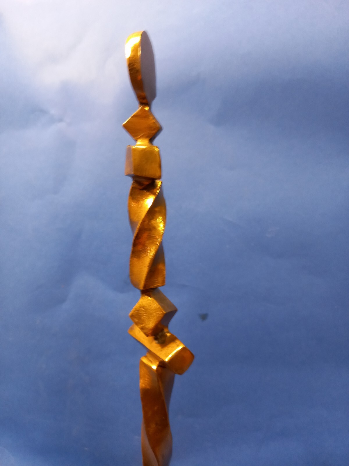 Vincenzo Ferrari, L&rsquo;ombra Della Sera, bronze, 1990, h cm 35.5, w 8.5×8.5 cm.
