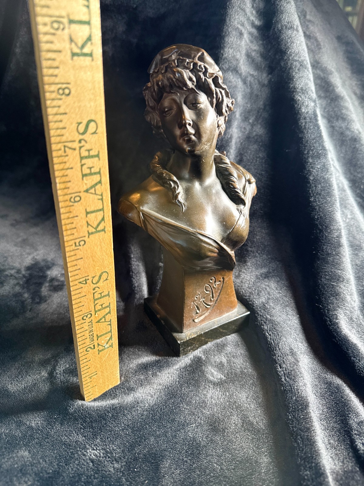 19th Century French bronze allegory bust of Marianne of French Republic