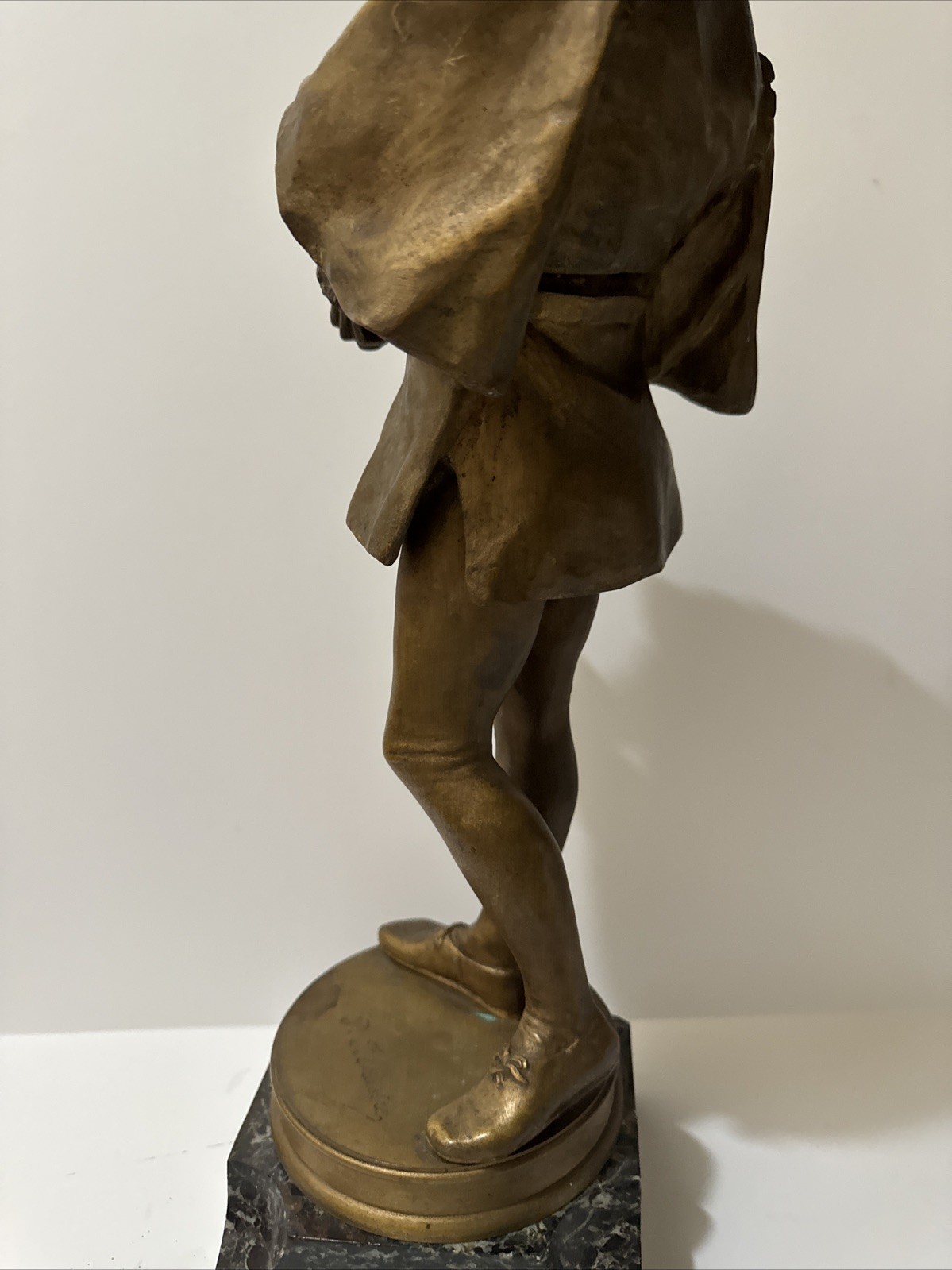 Antique French Bronze Metal Sculpture Portrait Man Men 19th Century Filhastre