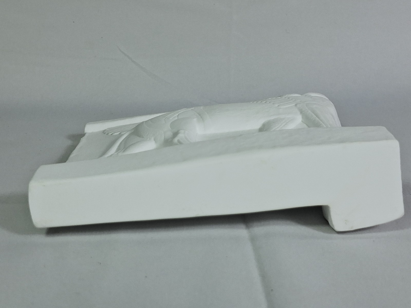 Lamassu Mesopotamia Mythological 3D Printed Statue Sculpture Pure White Nice