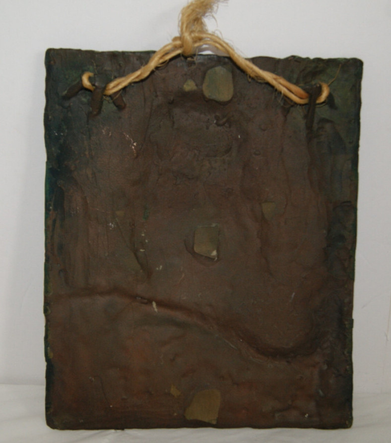 Owl Cast Bronze Relief Sculpture Artist Signed Elmore Size 10&Prime;X8&Prime; Bas Plaque Art